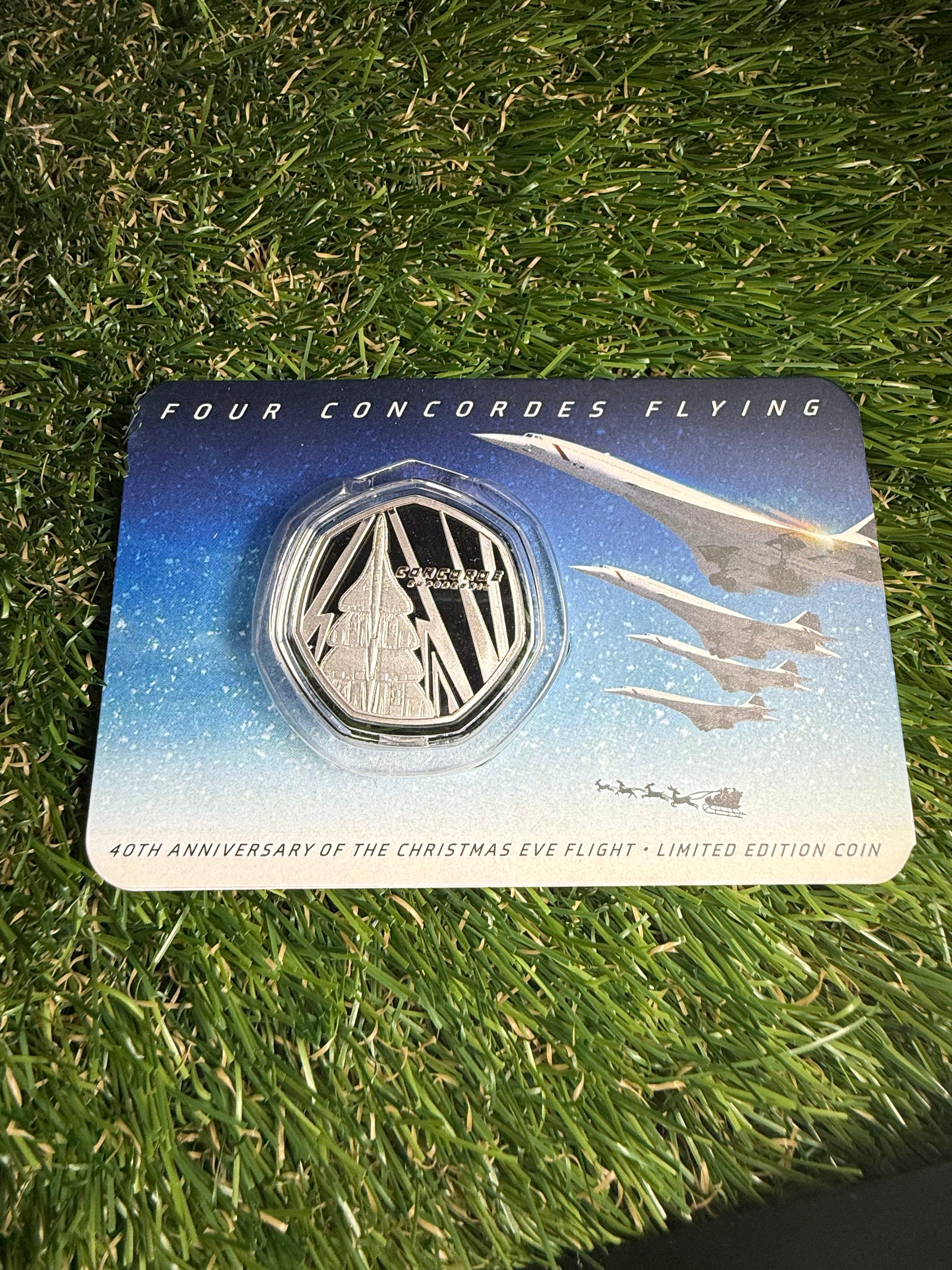 Concorde 40th Anniversary of the Christmas Eve Flight coin in presentation pack 2026