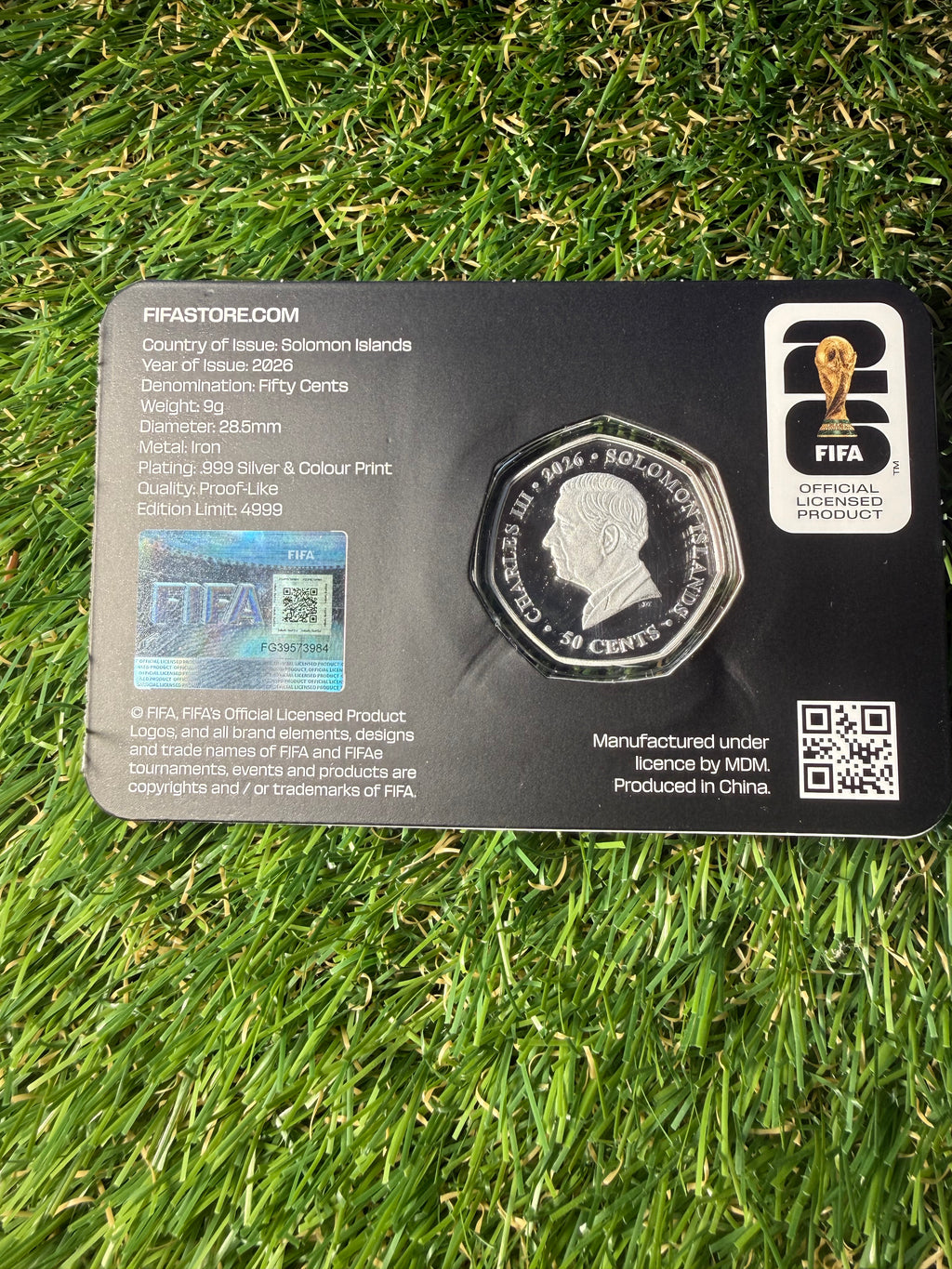 FIFA World Cup 2026 official 50 Cent Coin Limited Edition to 4999