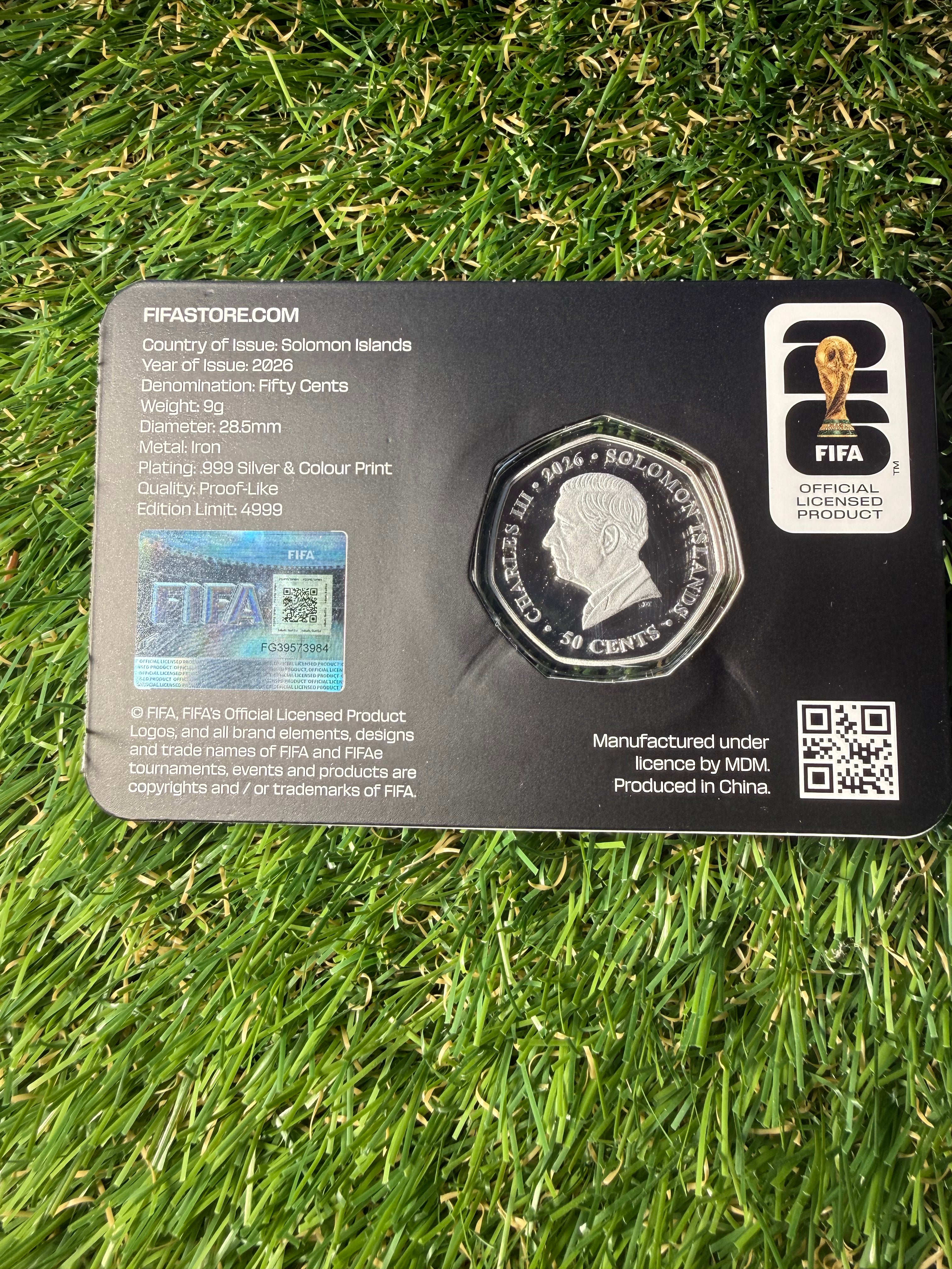 FIFA World Cup 2026 official 50 Cent Coin Limited Edition to 4999