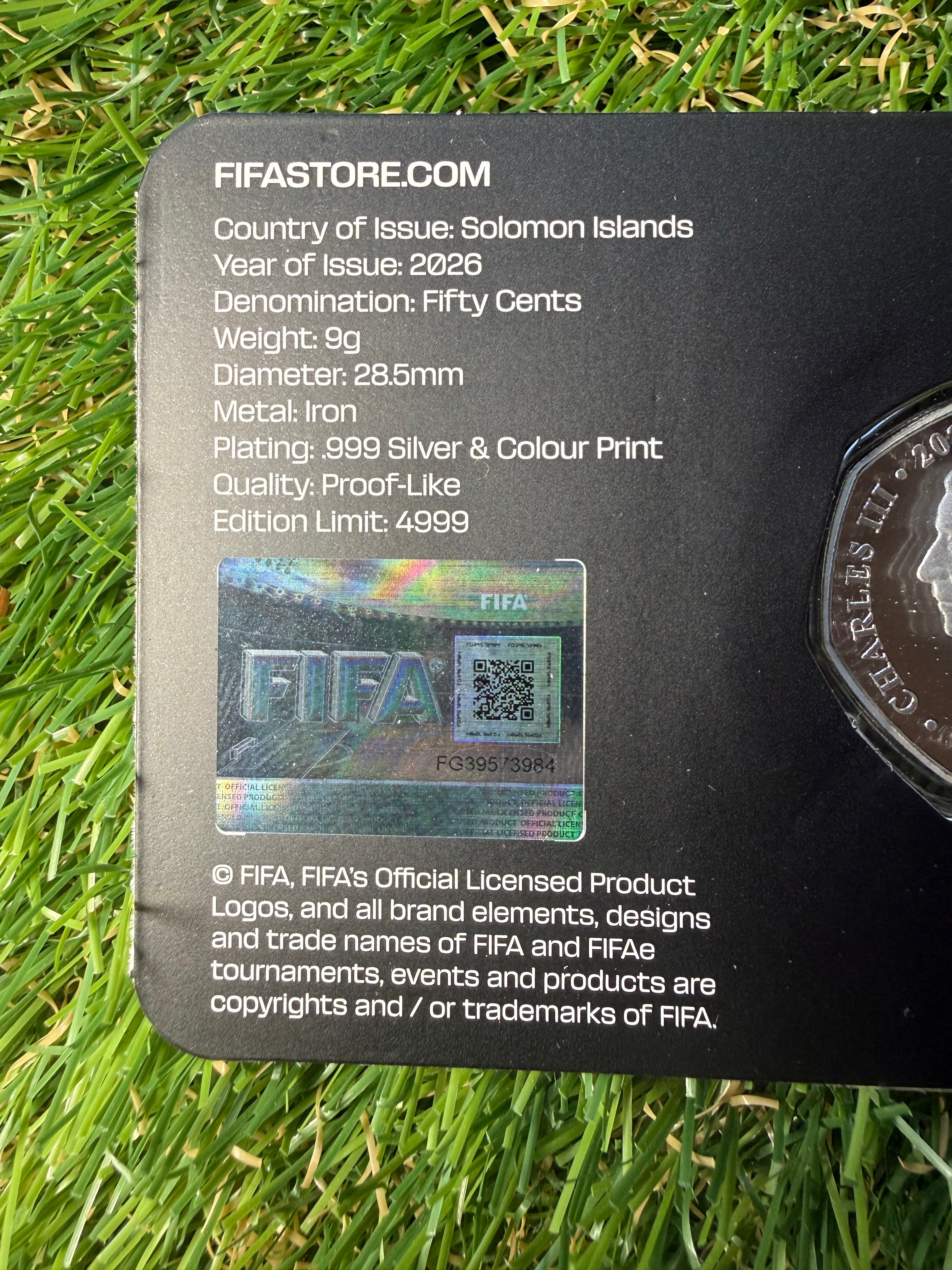 FIFA World Cup 2026 official 50 Cent Coin Limited Edition to 4999