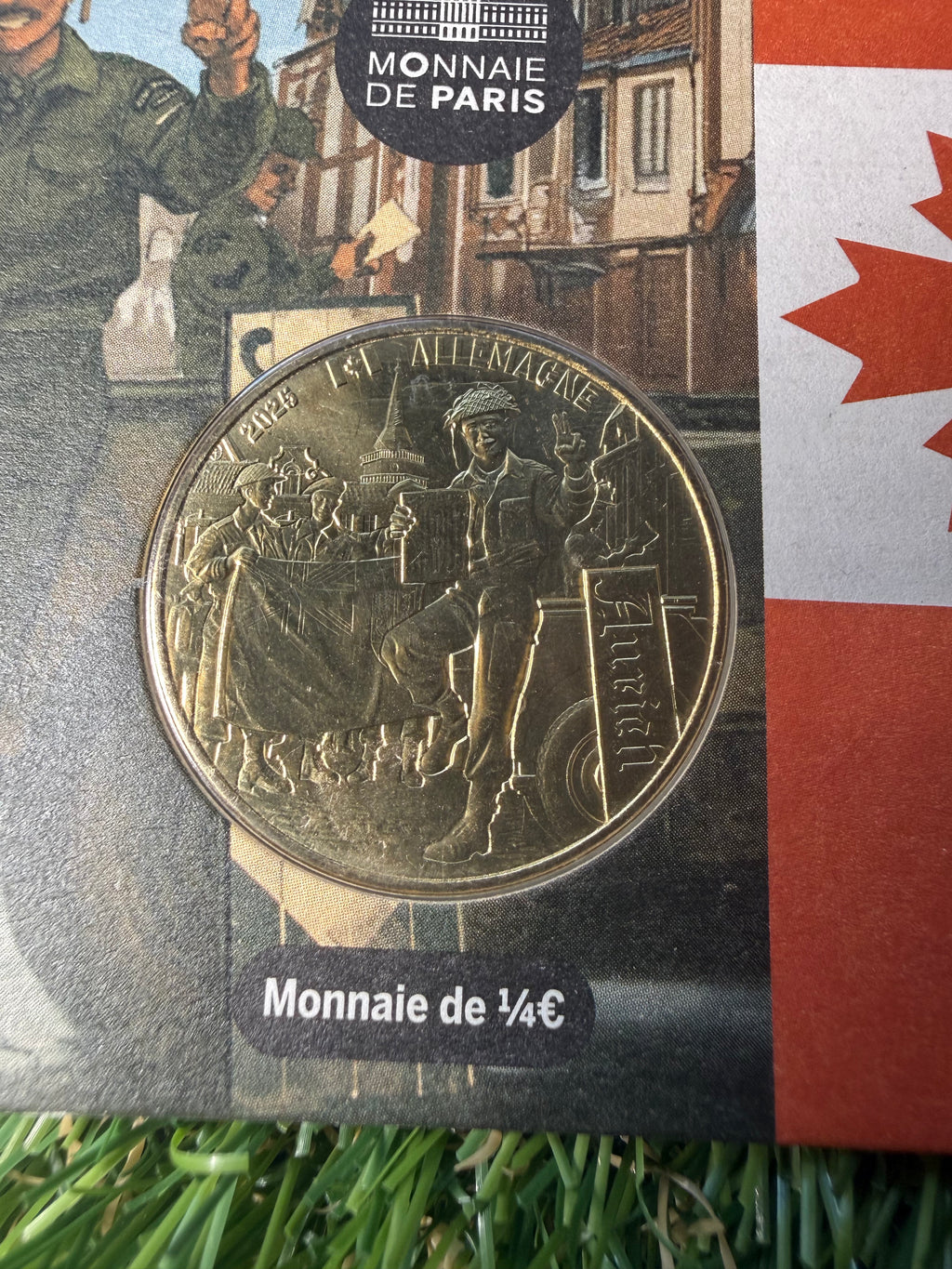 Monnaie De Paris 1/4 Euro D-Day VE Day 80th Anniversaries Coin Collection in Presentation Pack