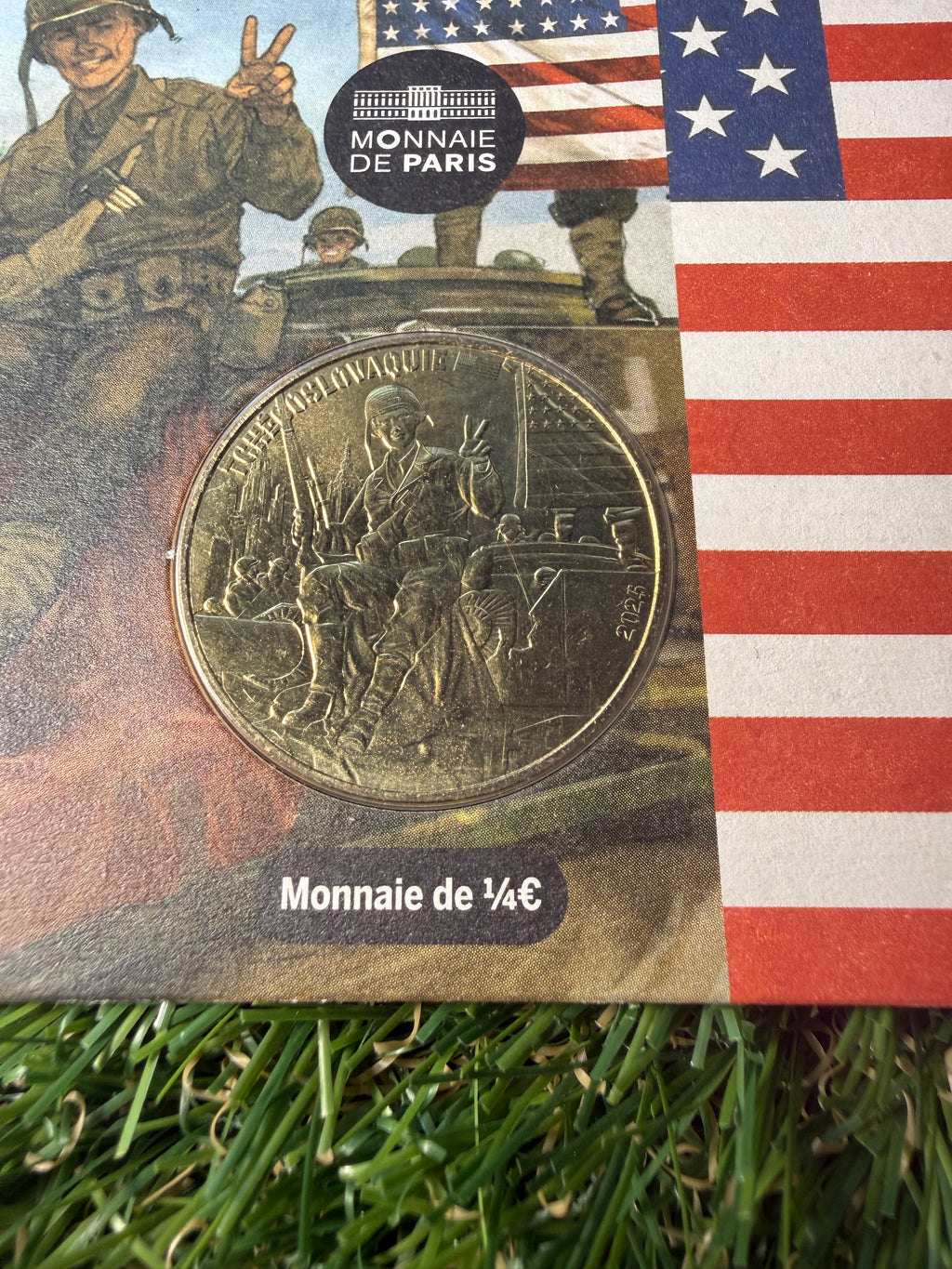 Monnaie De Paris 1/4 Euro D-Day VE Day 80th Anniversaries Coin Collection in Presentation Pack