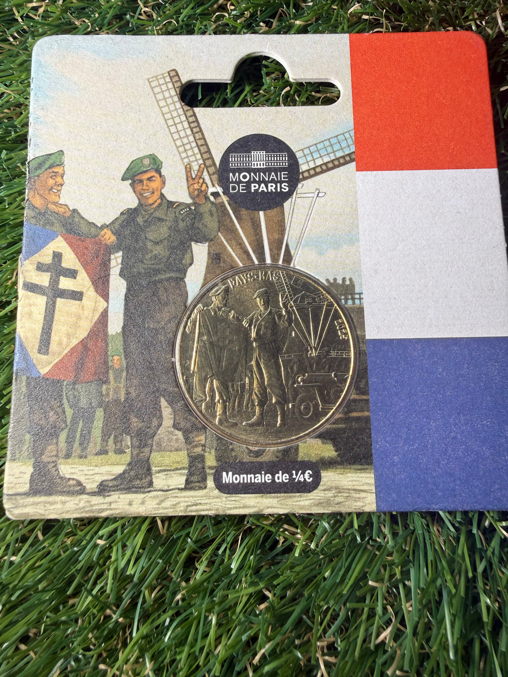 Monnaie De Paris 1/4 Euro D-Day VE Day 80th Anniversaries Coin Collection in Presentation Pack