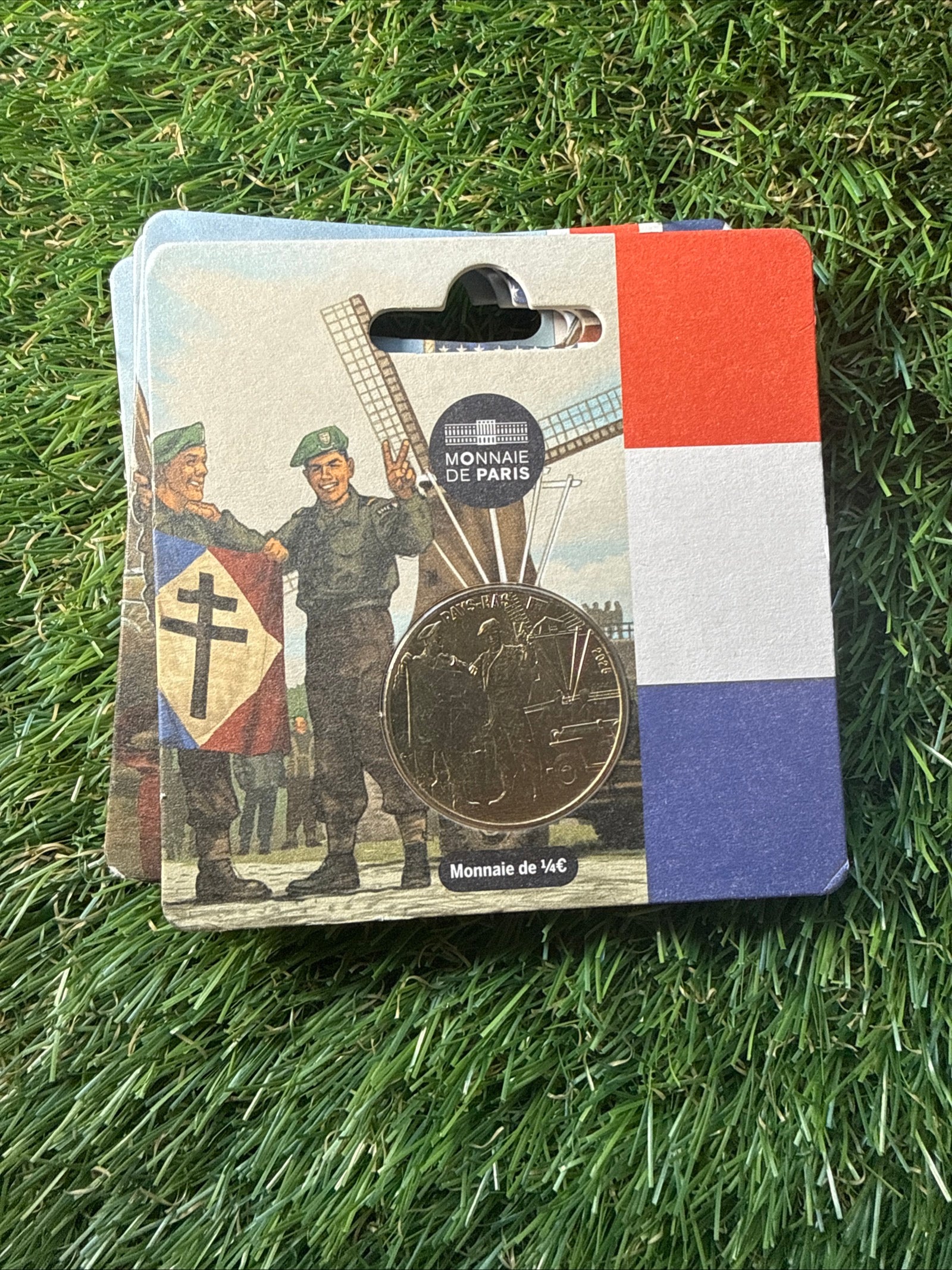 Monnaie De Paris 1/4 Euro D-Day VE Day 80th Anniversaries Coin Collection in Presentation Pack