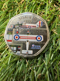 A collection of RAF aircraft coins / tokens celebrating the RAF’s 100th anniversary.