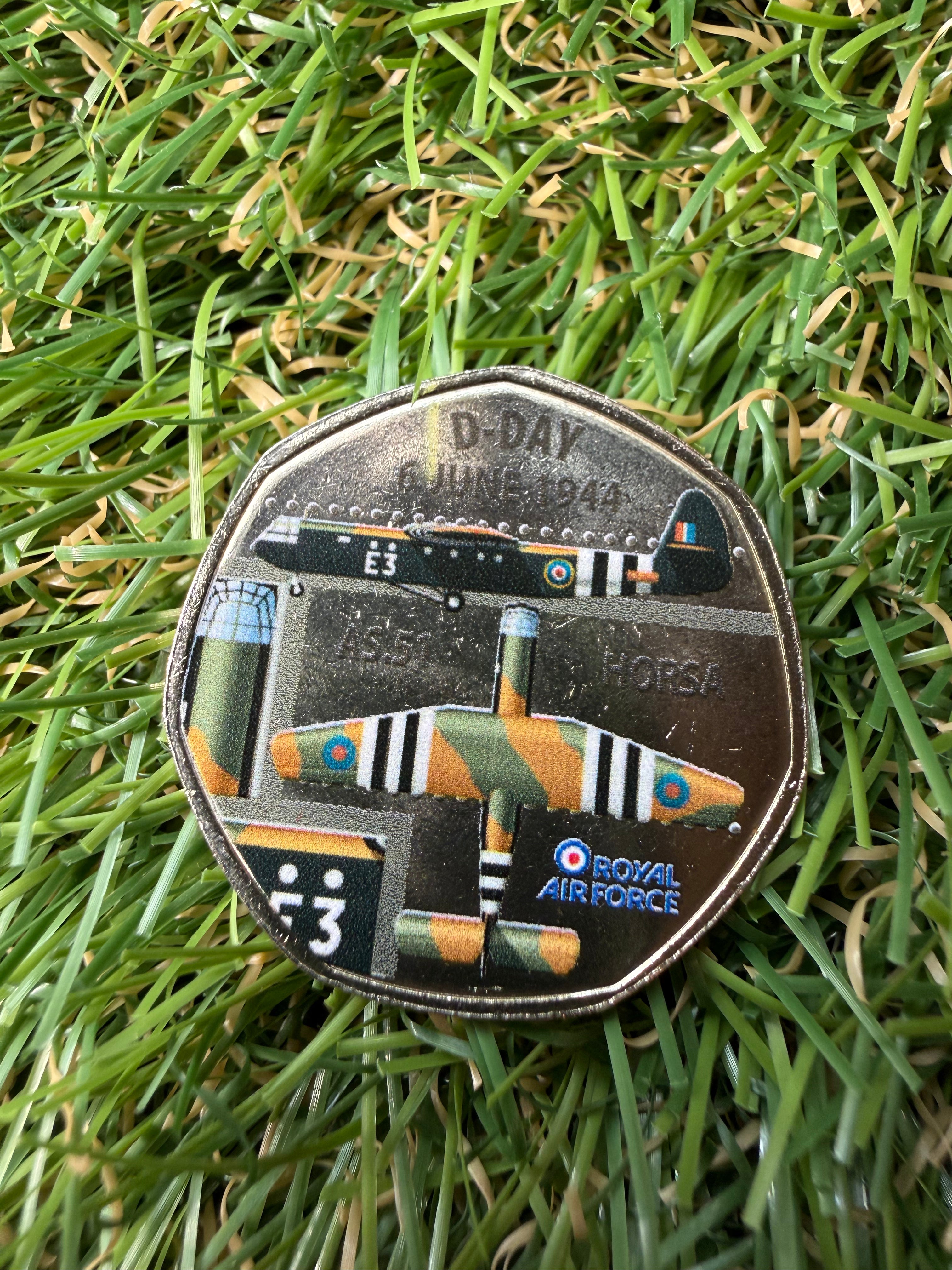 A collection of RAF aircraft coins / tokens celebrating the RAF’s 100th anniversary.