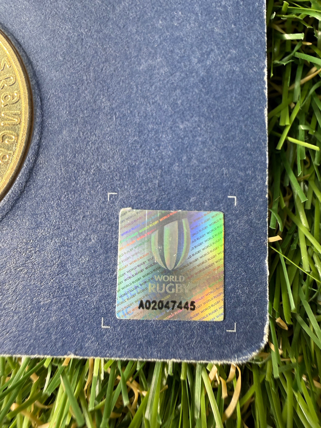 Official Monnaie de Paris 2023 Rugby World Cup England 1/4 Euro Coin in Blister Pack