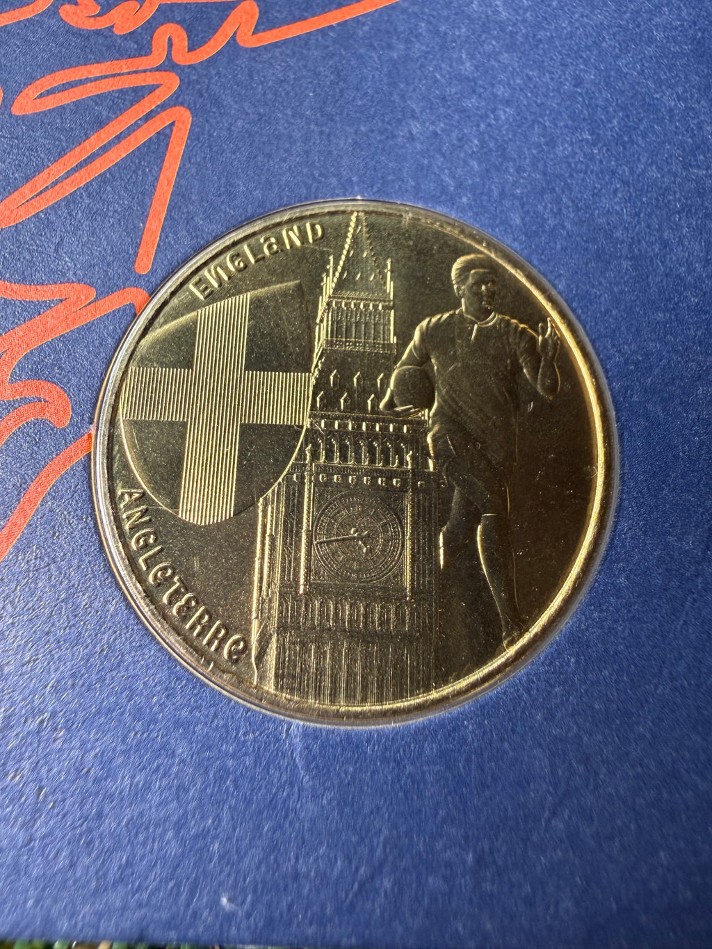 Official Monnaie de Paris 2023 Rugby World Cup England 1/4 Euro Coin in Blister Pack