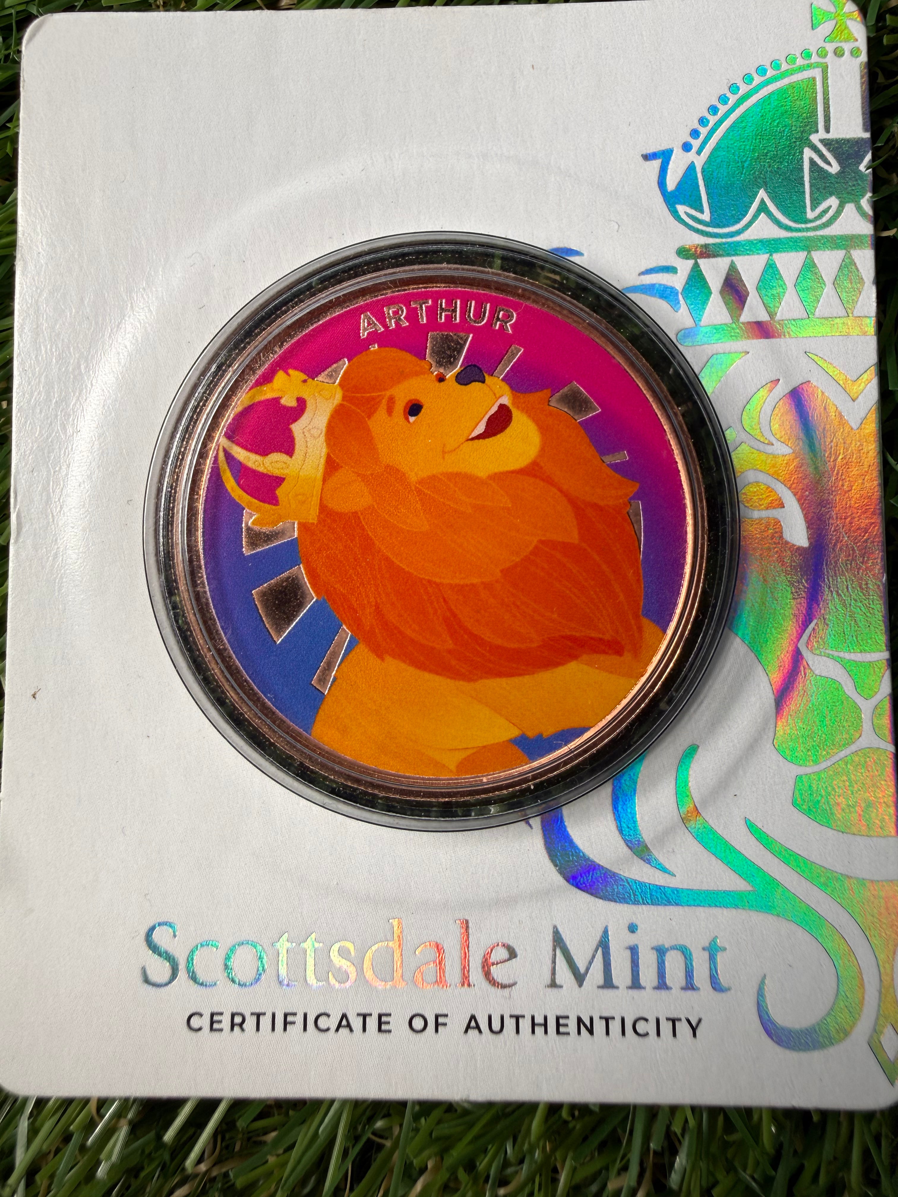 Scottsdale Mint ABC Zoo Crew 1 oz Copper Round in Certi-Lock Case