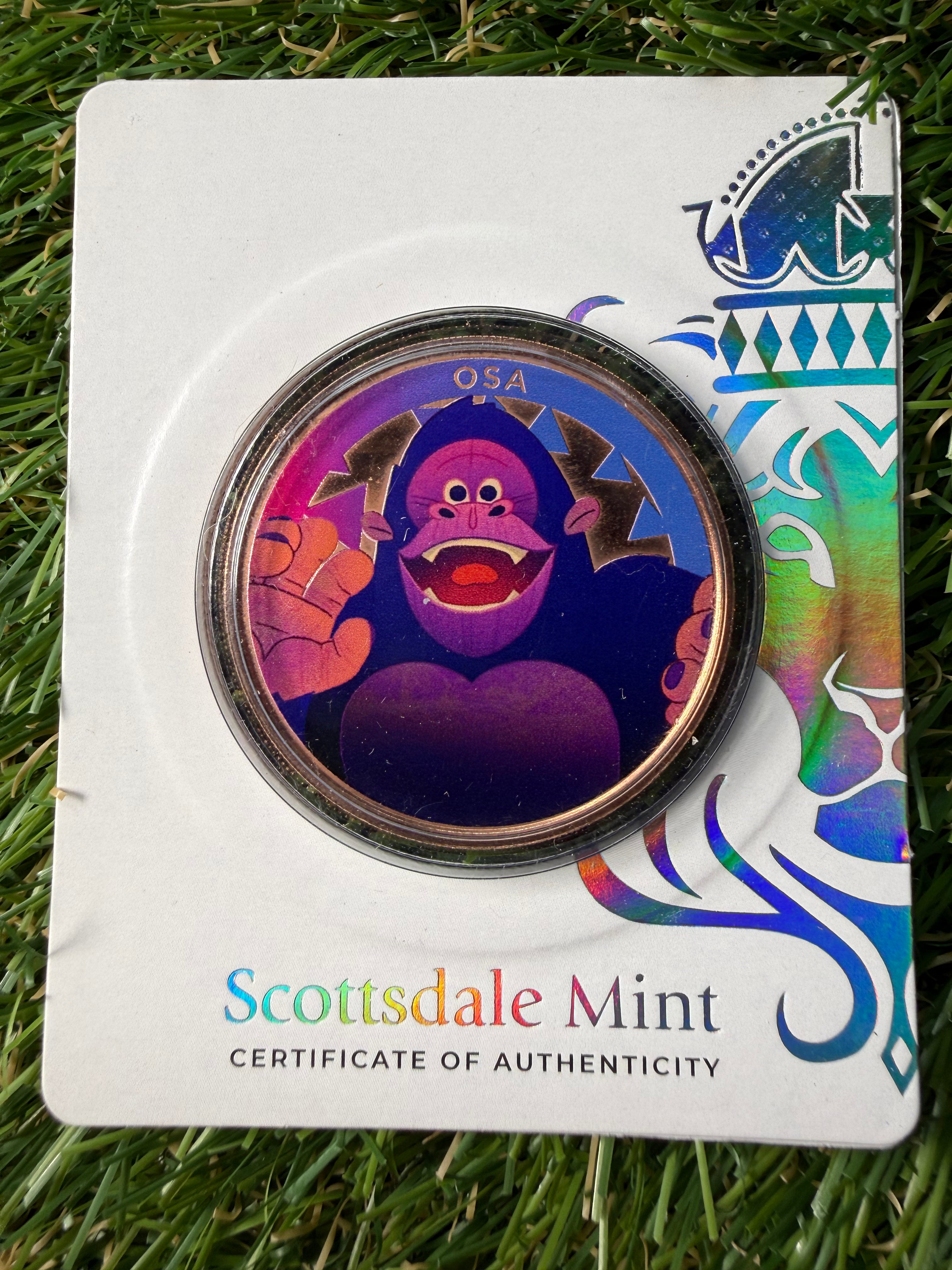 Scottsdale Mint ABC Zoo Crew 1 oz Copper Round in Certi-Lock Case