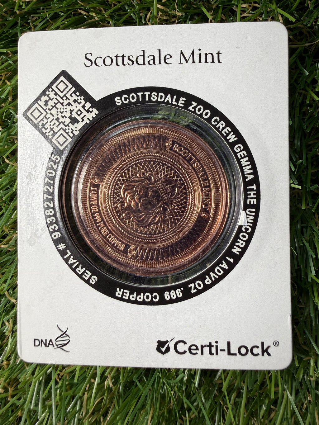 Scottsdale Mint ABC Zoo Crew 1 oz Copper Round in Certi-Lock Case