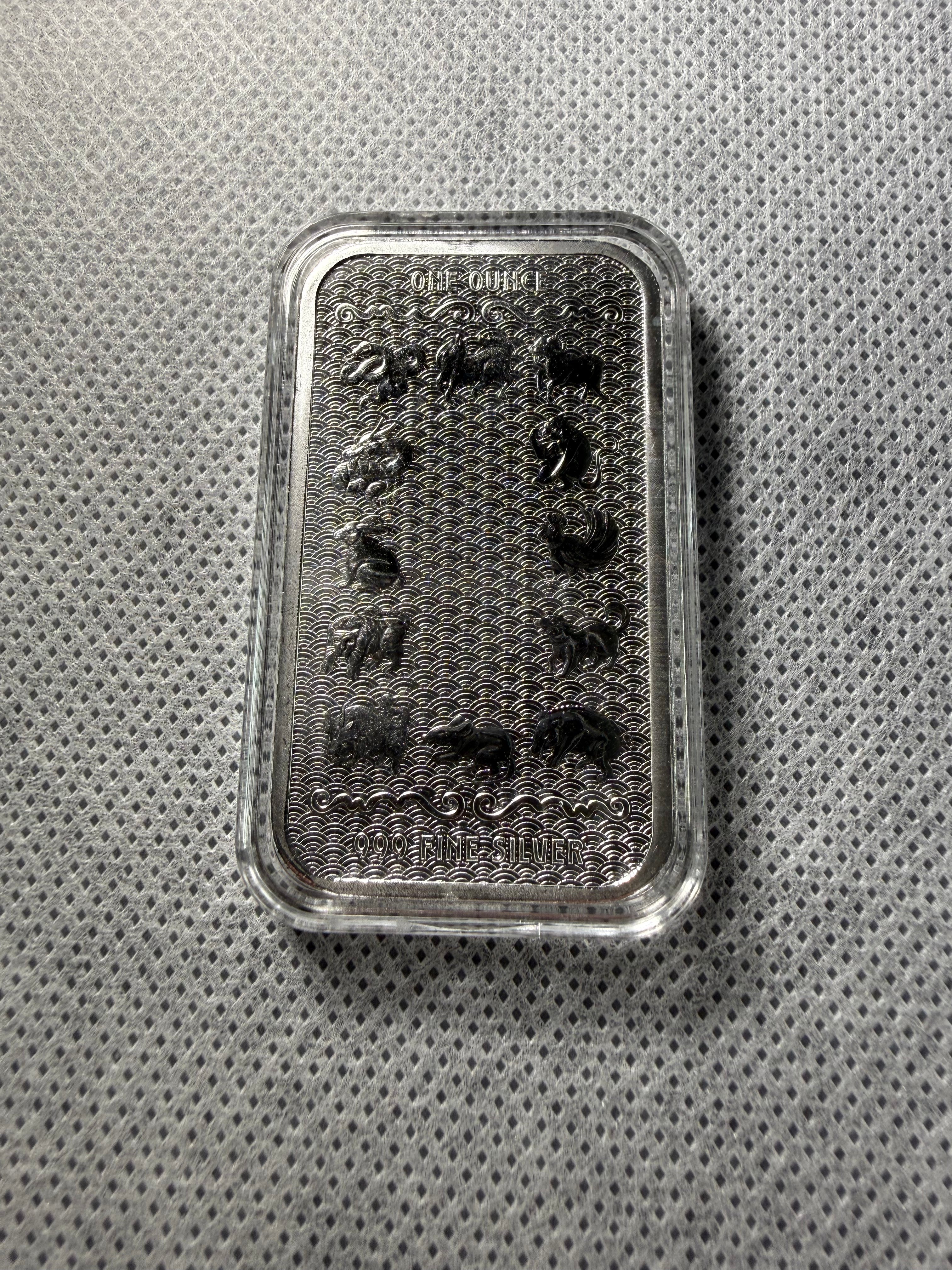APMEX Year of the YOT Various year 1 oz Fine 999 Silver Bar
