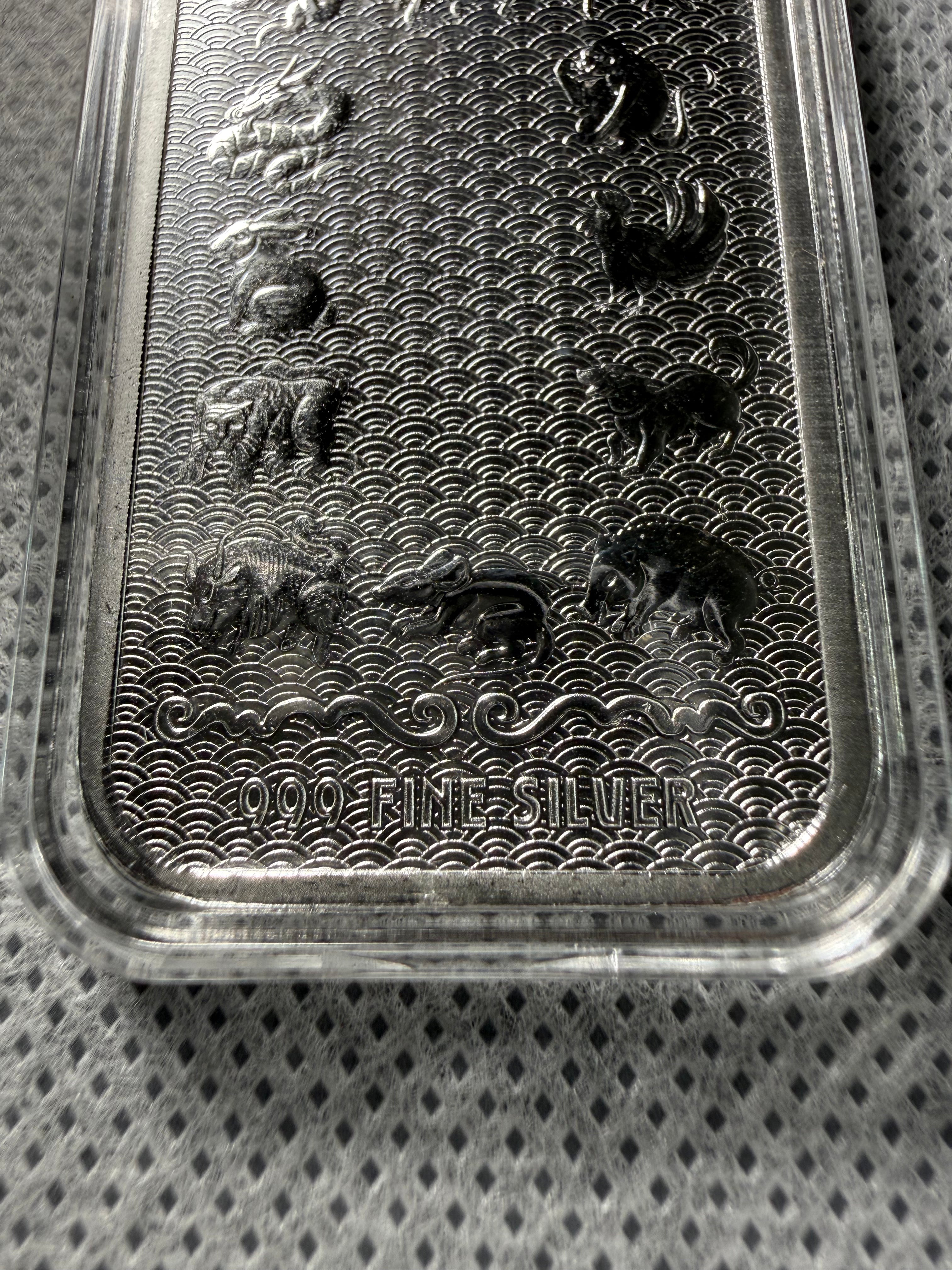 APMEX Year of the YOT Various year 1 oz Fine 999 Silver Bar