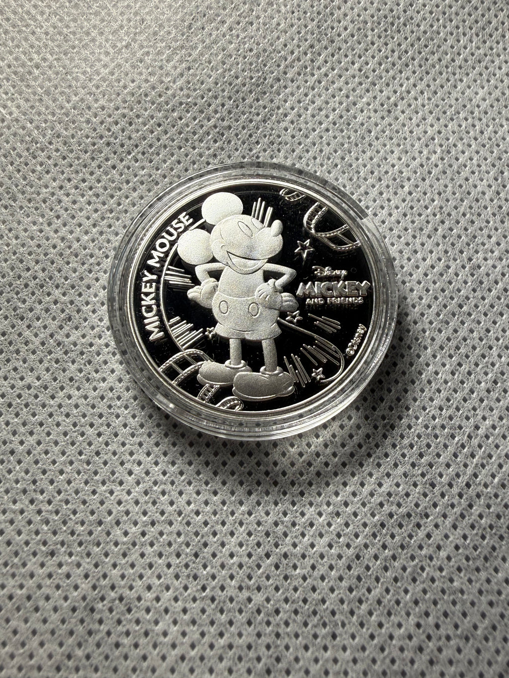 Mickey Mouse silver plated coin 25 cents 2023 Barbados