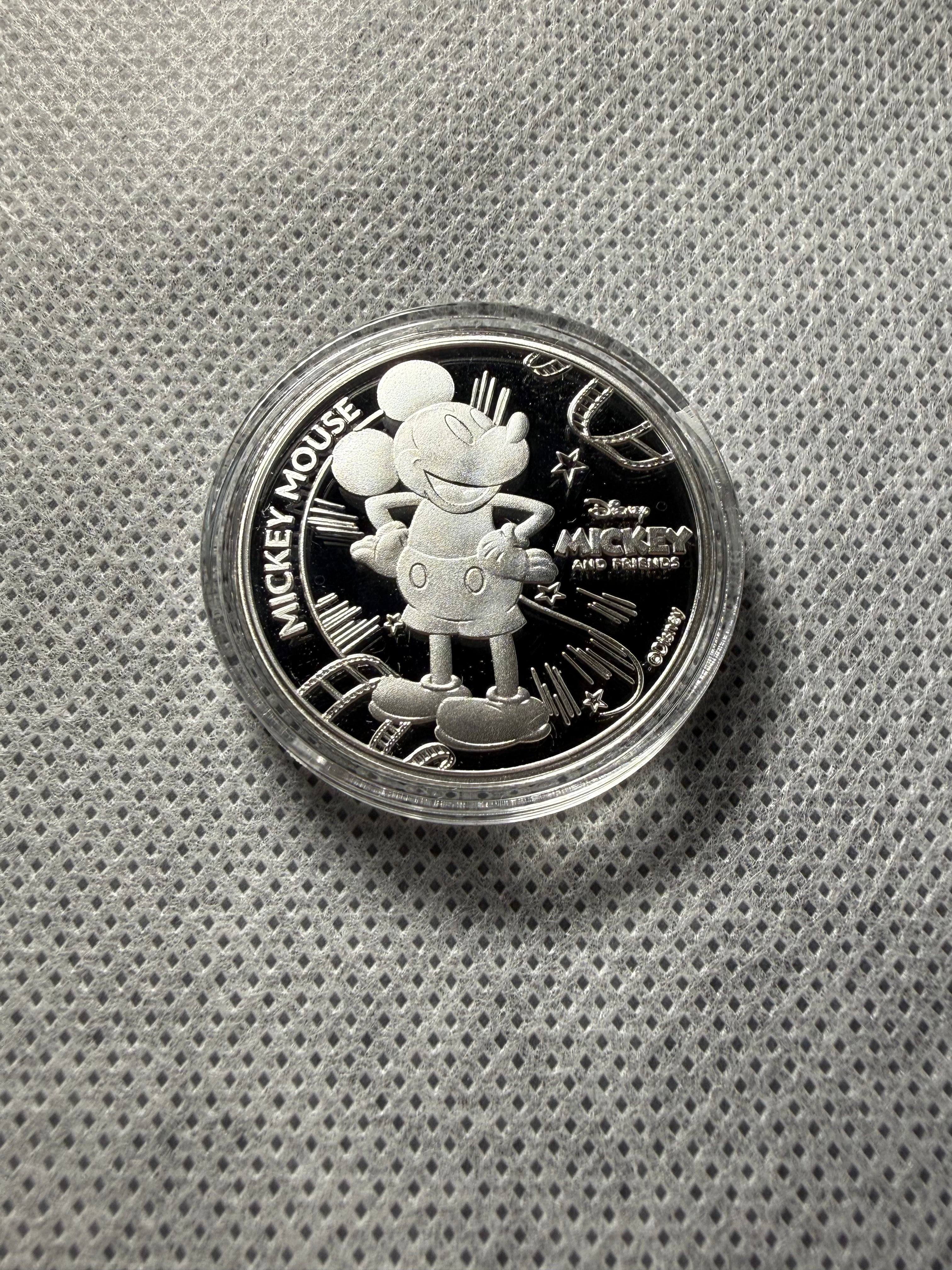 Mickey Mouse silver plated coin 25 cents 2023 Barbados