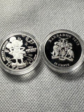 Mickey Mouse silver plated coin 25 cents 2023 Barbados