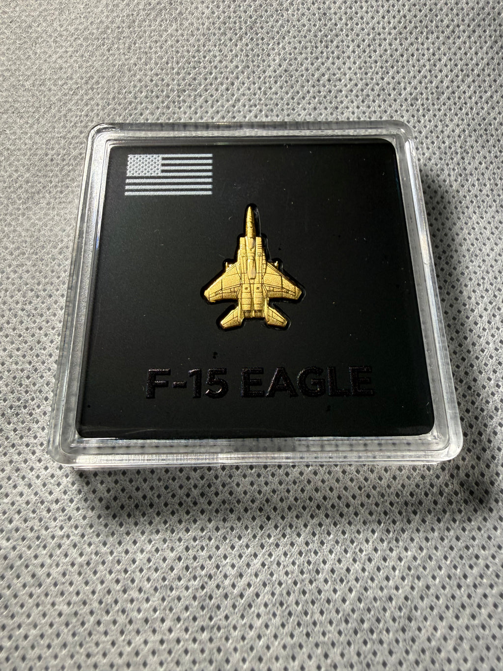 F15 Eagle 1/20 gram fine 999 Gold shaped Bar in case Limited Edition 20000