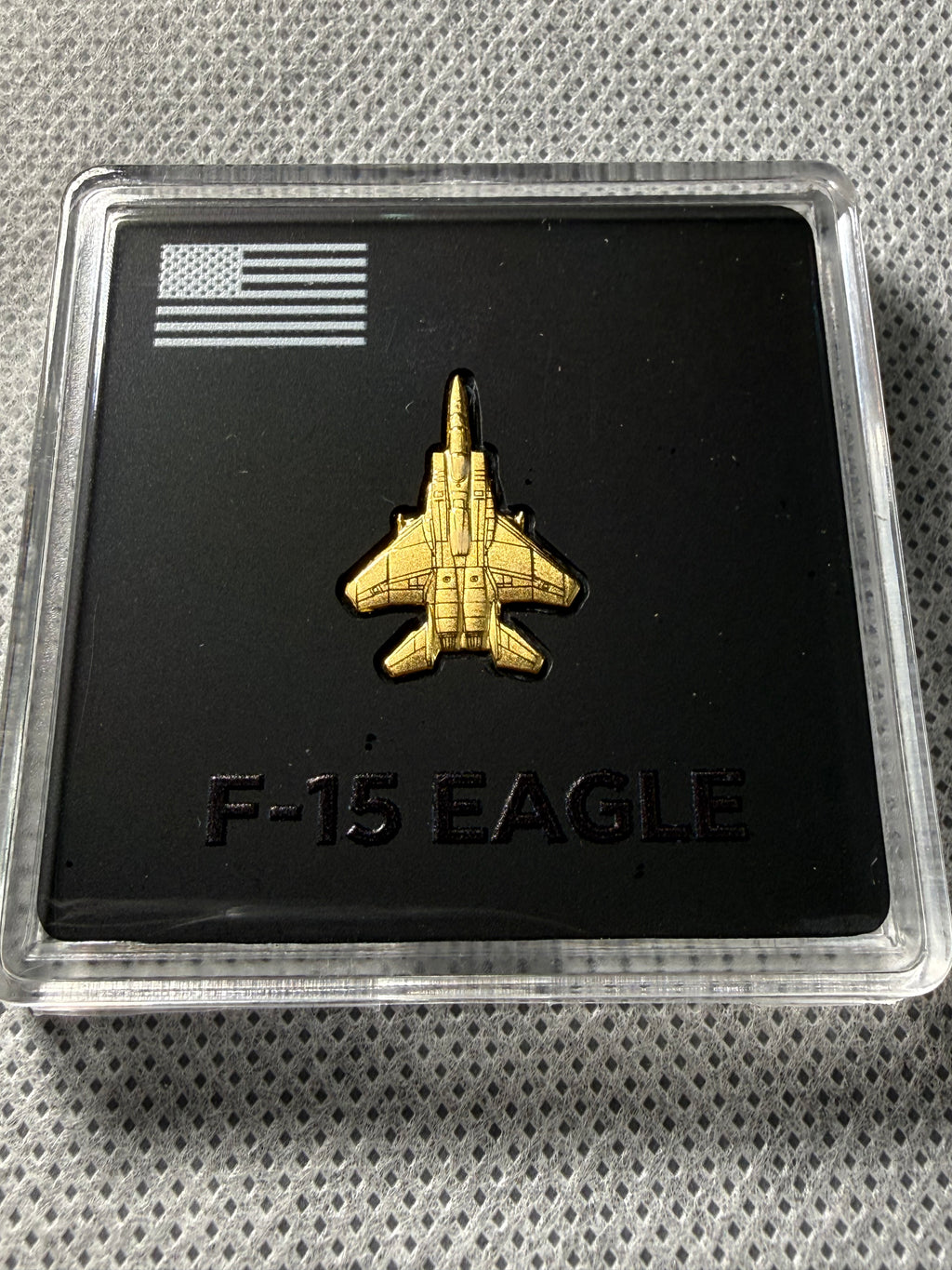 F15 Eagle 1/20 gram fine 999 Gold shaped Bar in case Limited Edition 20000