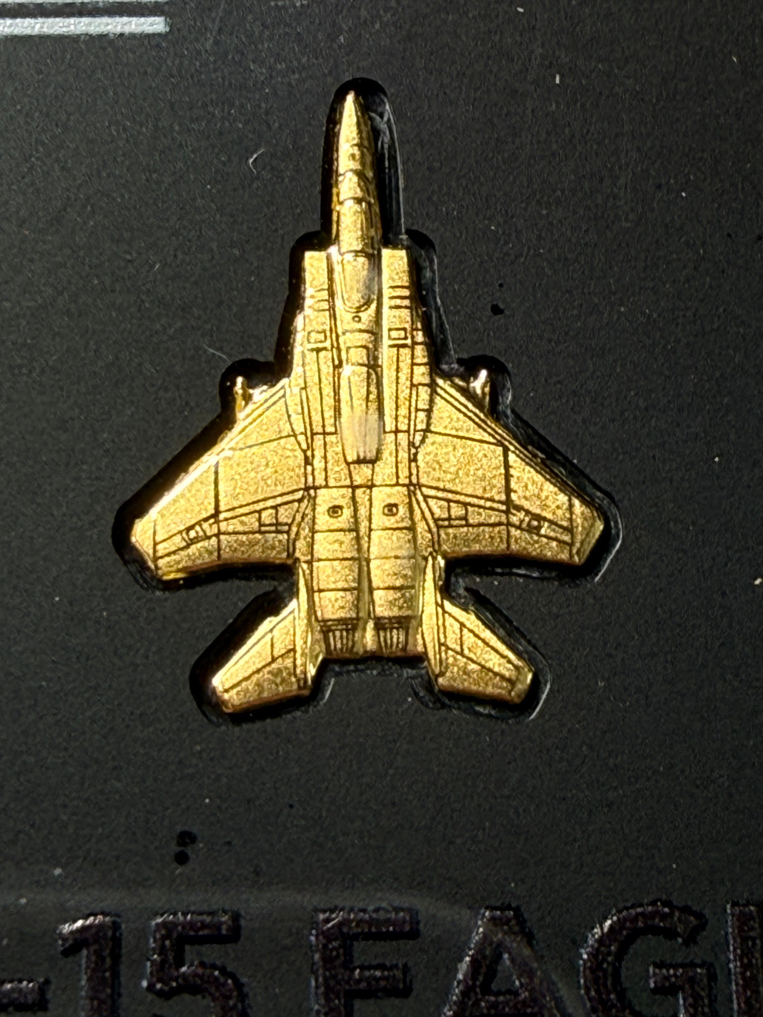 F15 Eagle 1/20 gram fine 999 Gold shaped Bar in case Limited Edition 20000