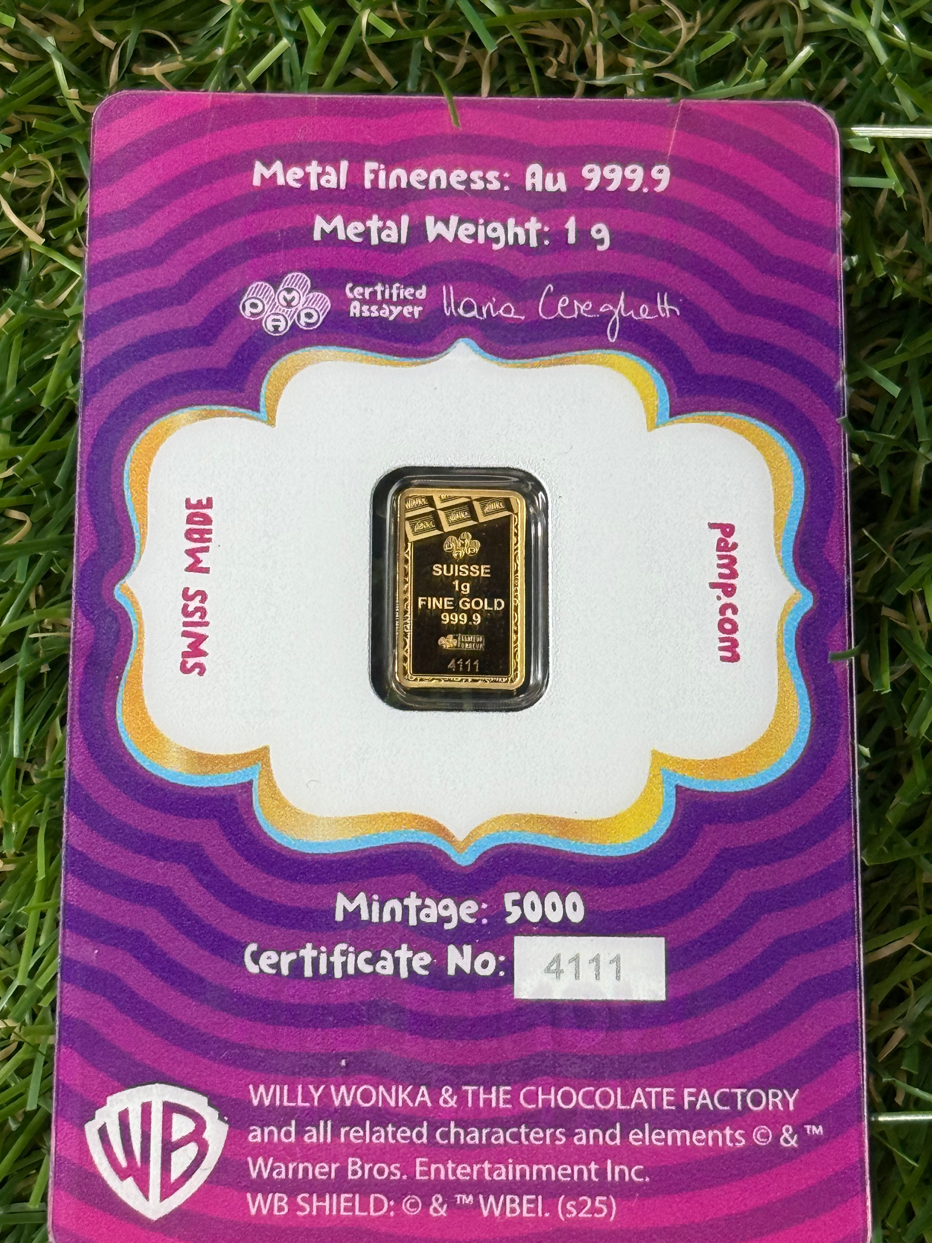 Various 1 Gram Fine 999.9 Gold in Assay - selection below