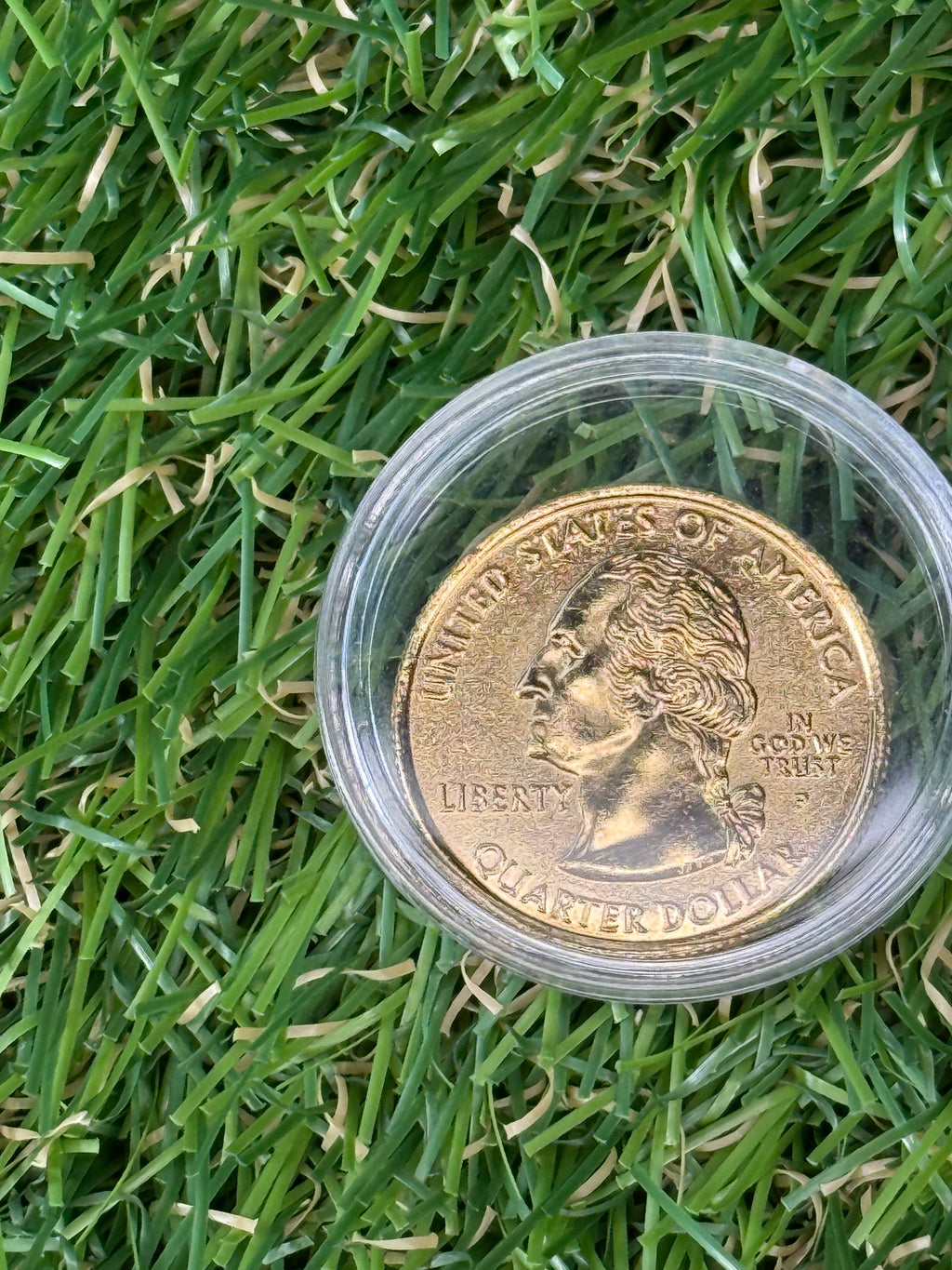 1999 - 2009 US States Quarter Dollar P or D Mint Mark Gold Coloured Coin - Various States Available