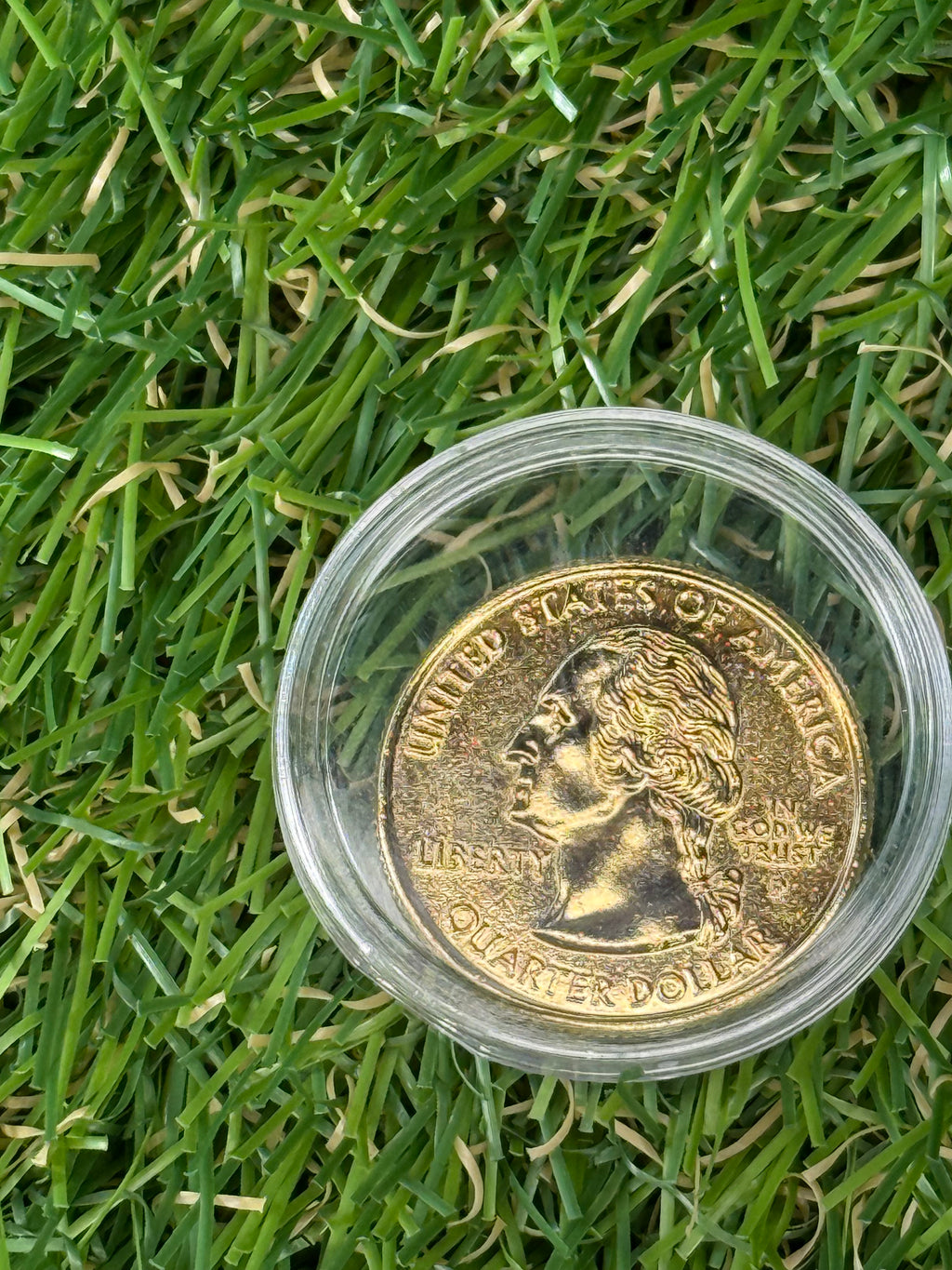 1999 - 2009 US States Quarter Dollar P or D Mint Mark Gold Coloured Coin - Various States Available