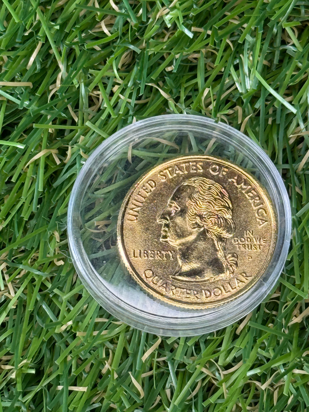 1999 - 2009 US States Quarter Dollar P or D Mint Mark Gold Coloured Coin - Various States Available