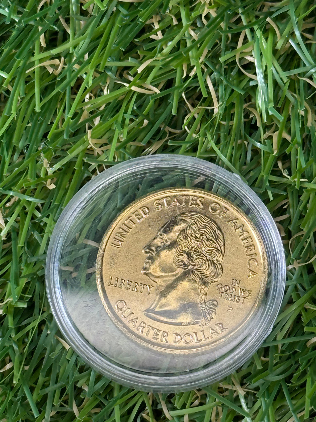 1999 - 2009 US States Quarter Dollar P or D Mint Mark Gold Coloured Coin - Various States Available