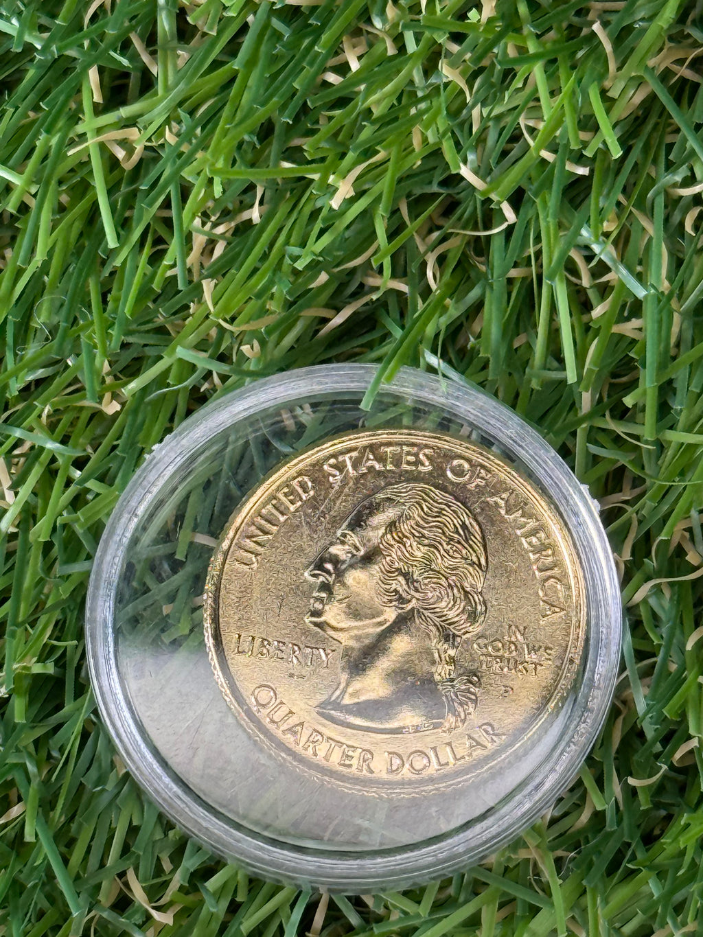 1999 - 2009 US States Quarter Dollar P or D Mint Mark Gold Coloured Coin - Various States Available