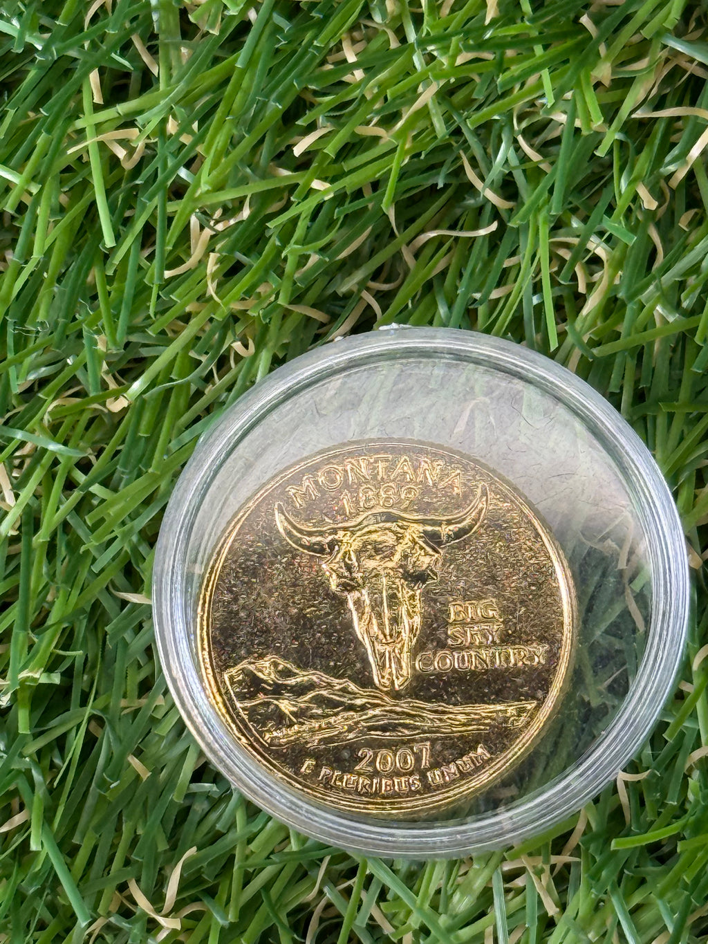 1999 - 2009 US States Quarter Dollar P or D Mint Mark Gold Coloured Coin - Various States Available