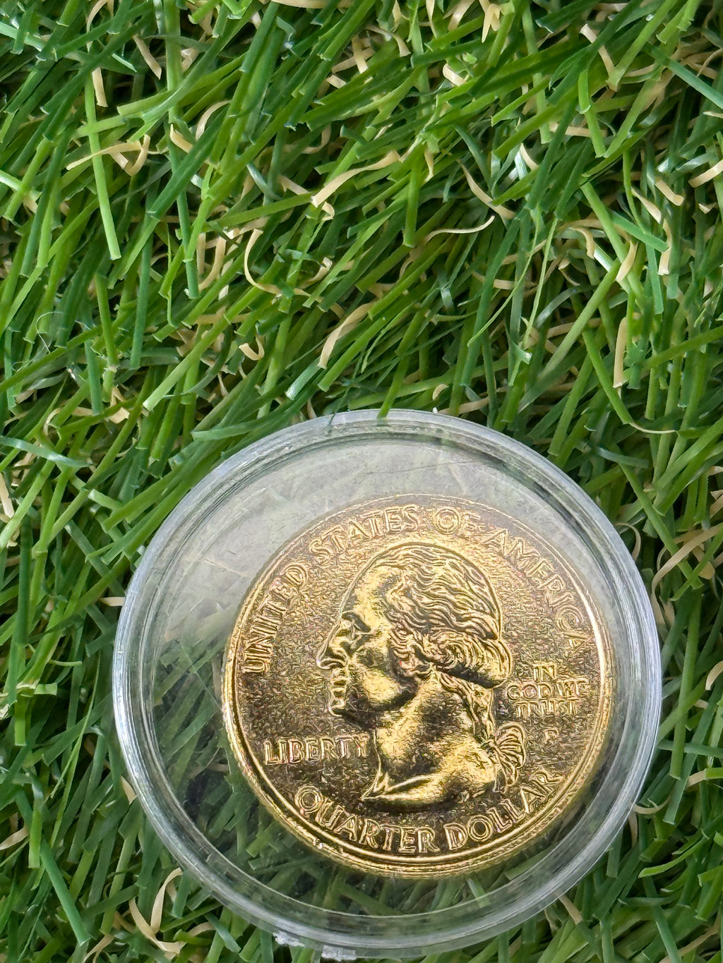 1999 - 2009 US States Quarter Dollar P or D Mint Mark Gold Coloured Coin - Various States Available