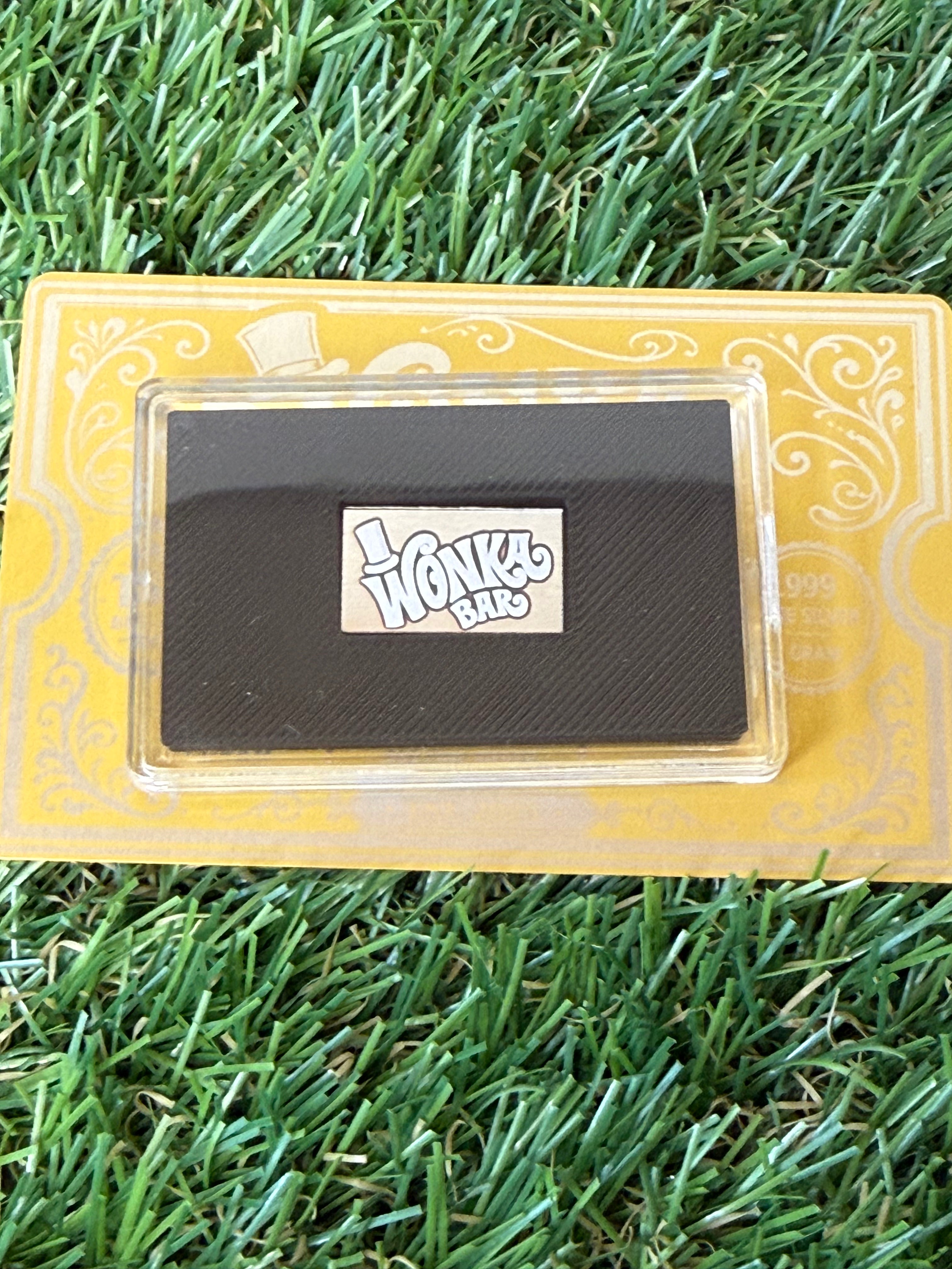 Wonka Bar 1 Gram 999 Fine Silver Bar in capsule with COA