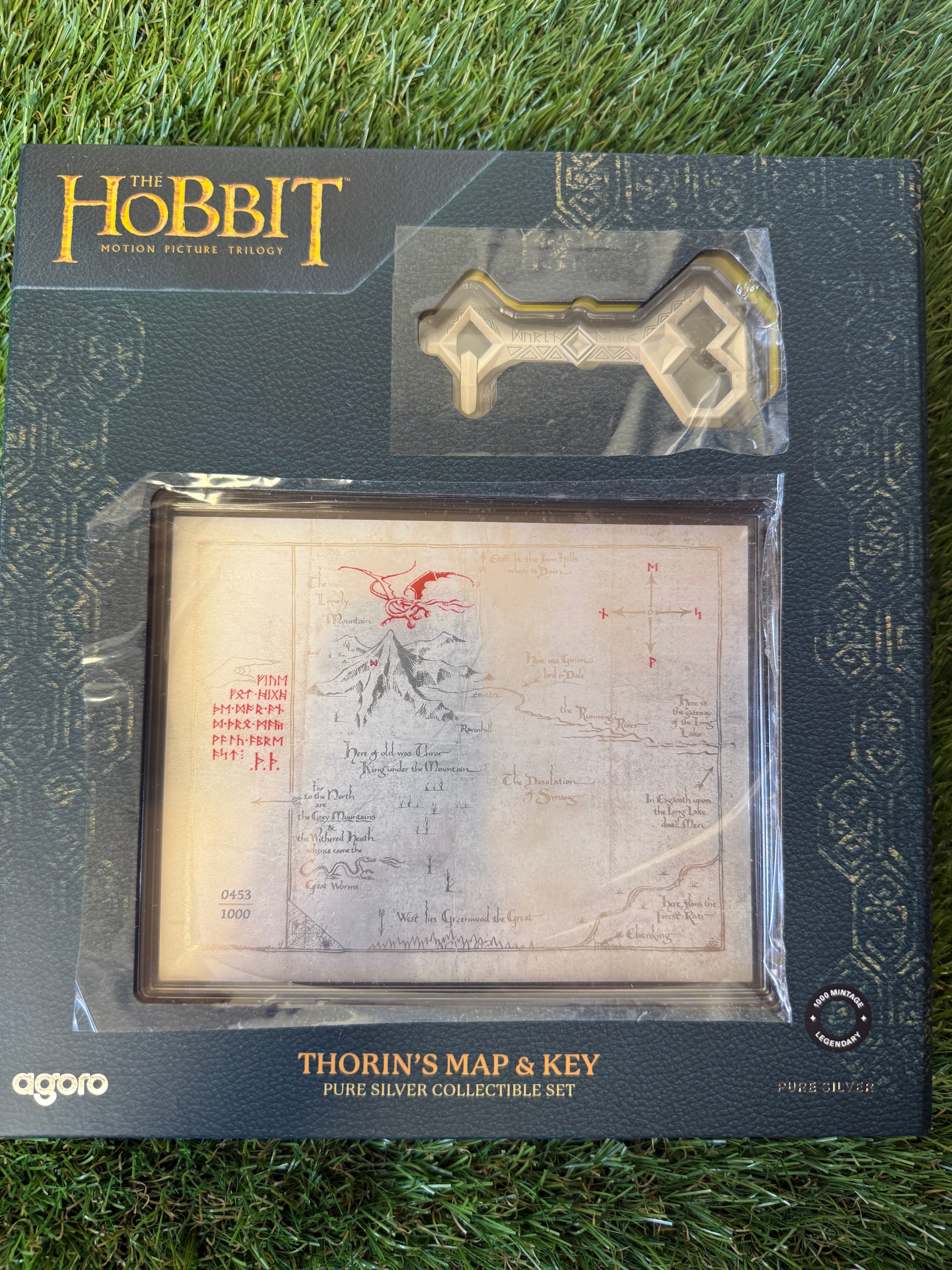 Agoro THE HOBBIT Thorin's Map and Key 3/4 oz Silver Coin + 5 g Fine 999 Silver 2026