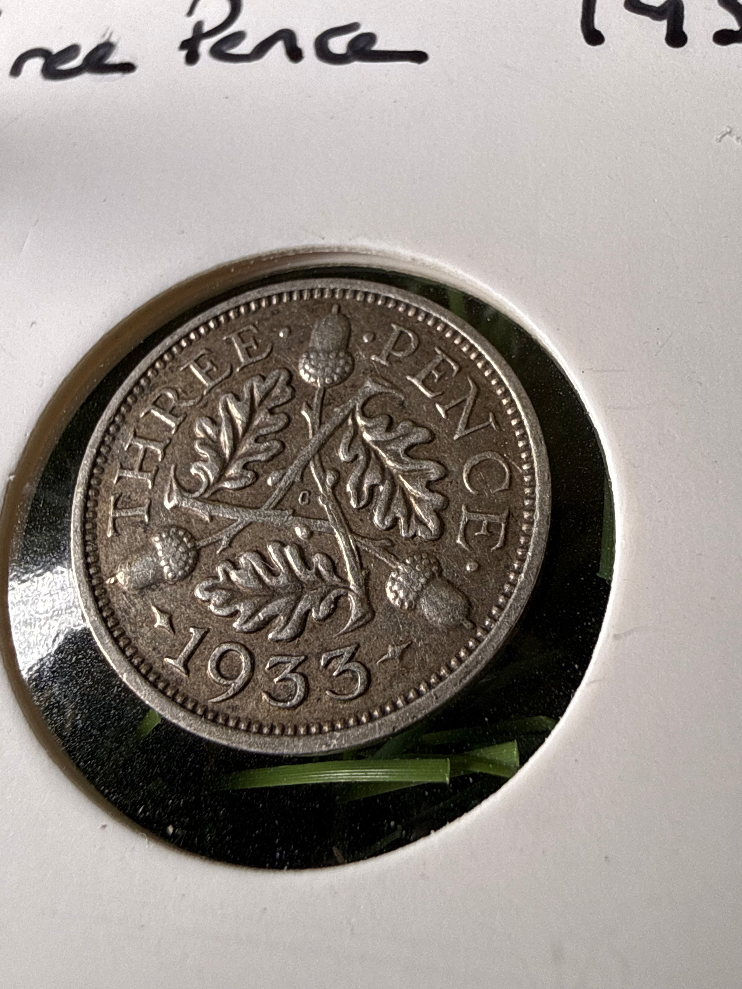Six Pence Coins Various Years either 92.5% or 50% Silver content Year Dependant.