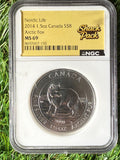 2014 Canada $8 Arctic Fox 1.5 oz Fine 999 Silver Coin NGC Graded MS69