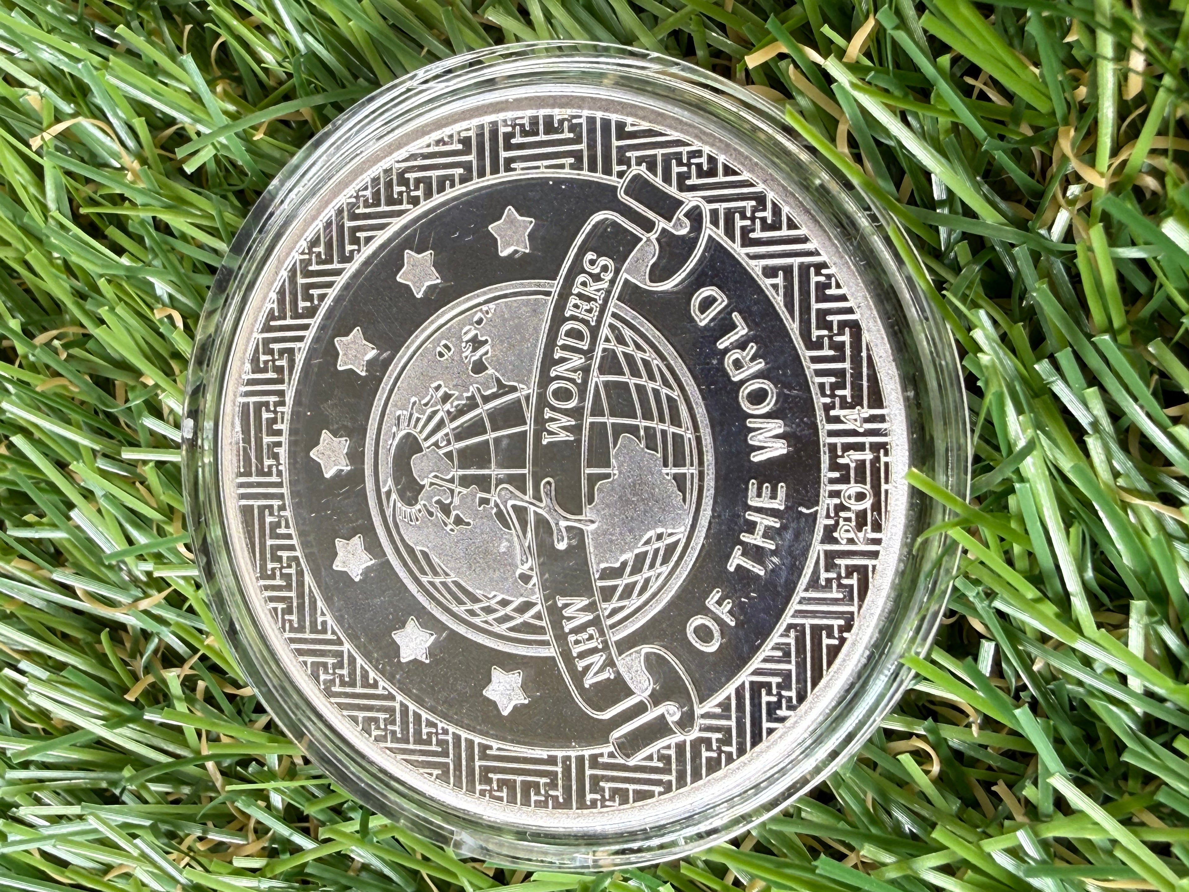 7 Wonders of the World Silver Plated Completer Coin