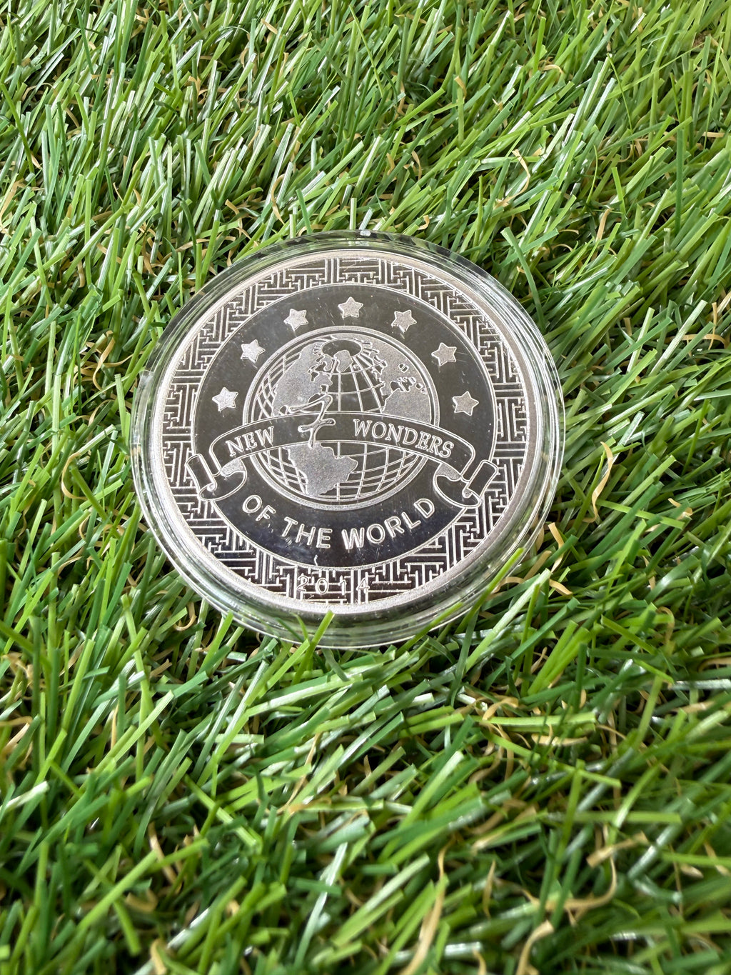 7 Wonders of the World Silver Plated Completer Coin