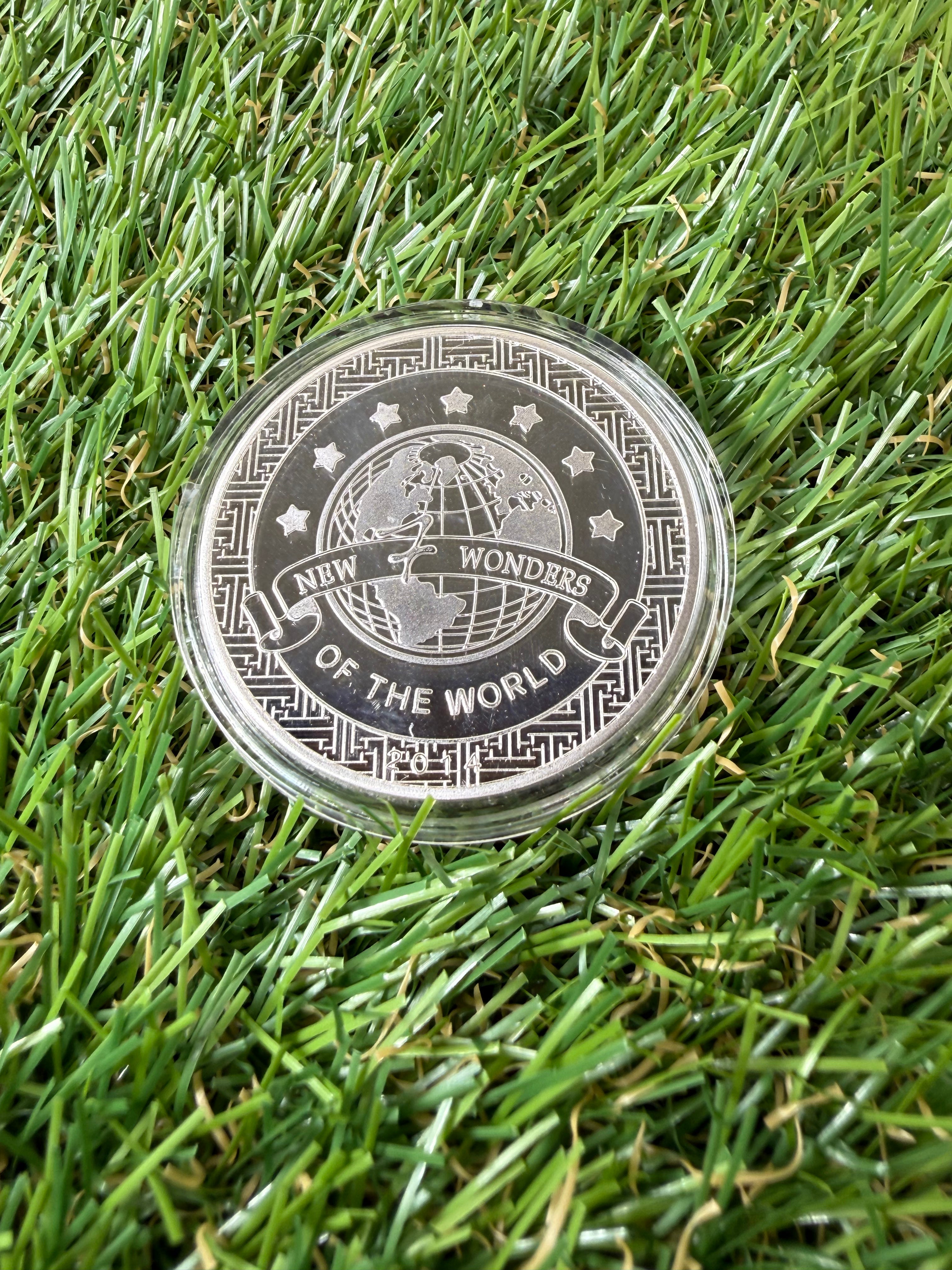 7 Wonders of the World Silver Plated Completer Coin