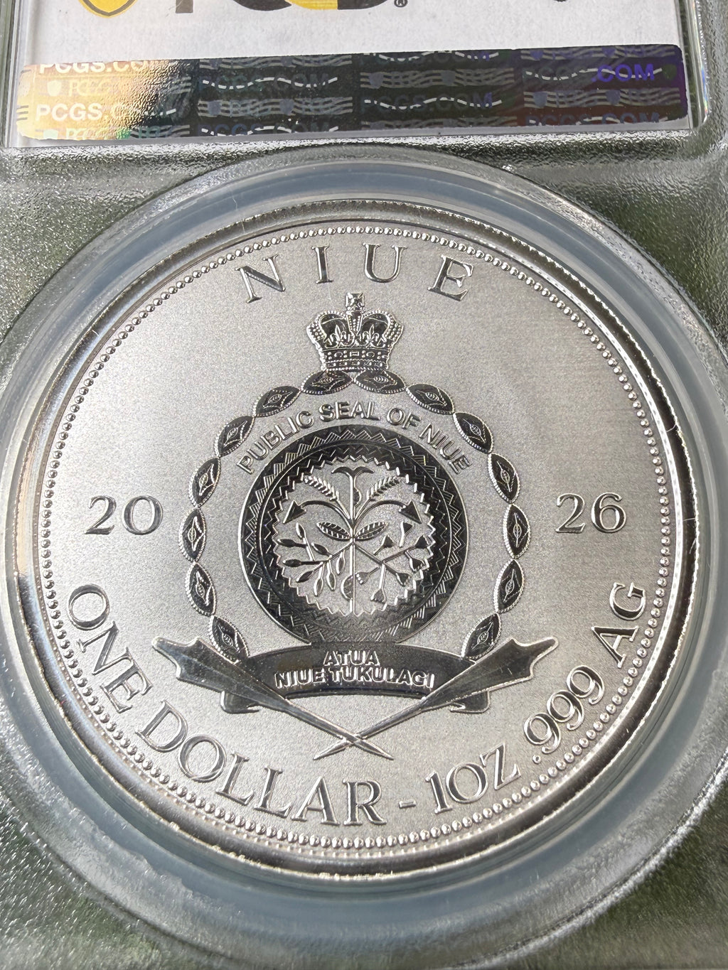 Niue Mermaid 2026 Teal Hair Colorised 1 OZ .999 Fine Silver PCGS PR70