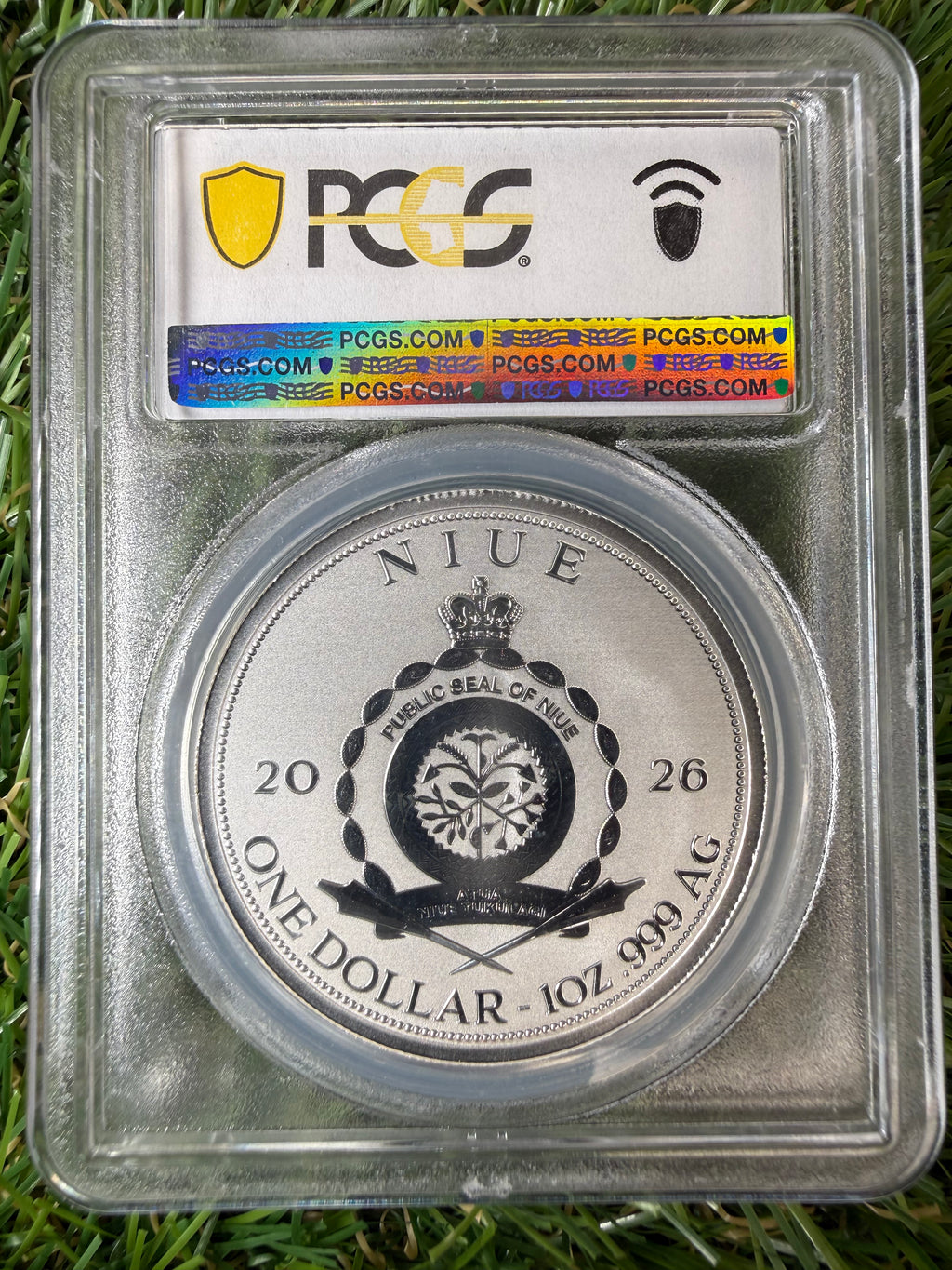 Niue Mermaid 2026 Grey/Black Tail Colourised 1 OZ .999 Fine Silver PCGS PR70