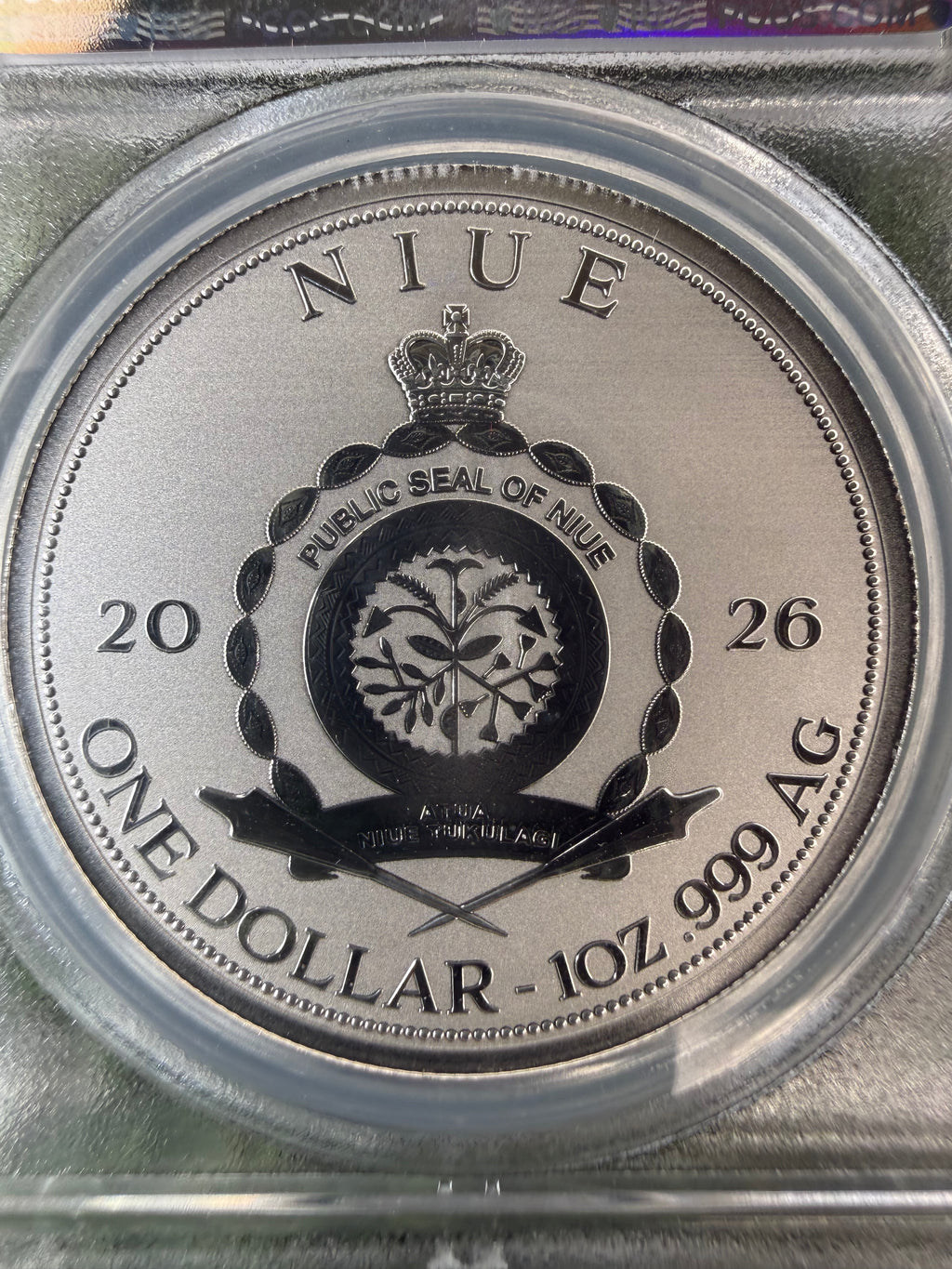Niue Mermaid 2026 Grey/Black Tail Colourised 1 OZ .999 Fine Silver PCGS PR70