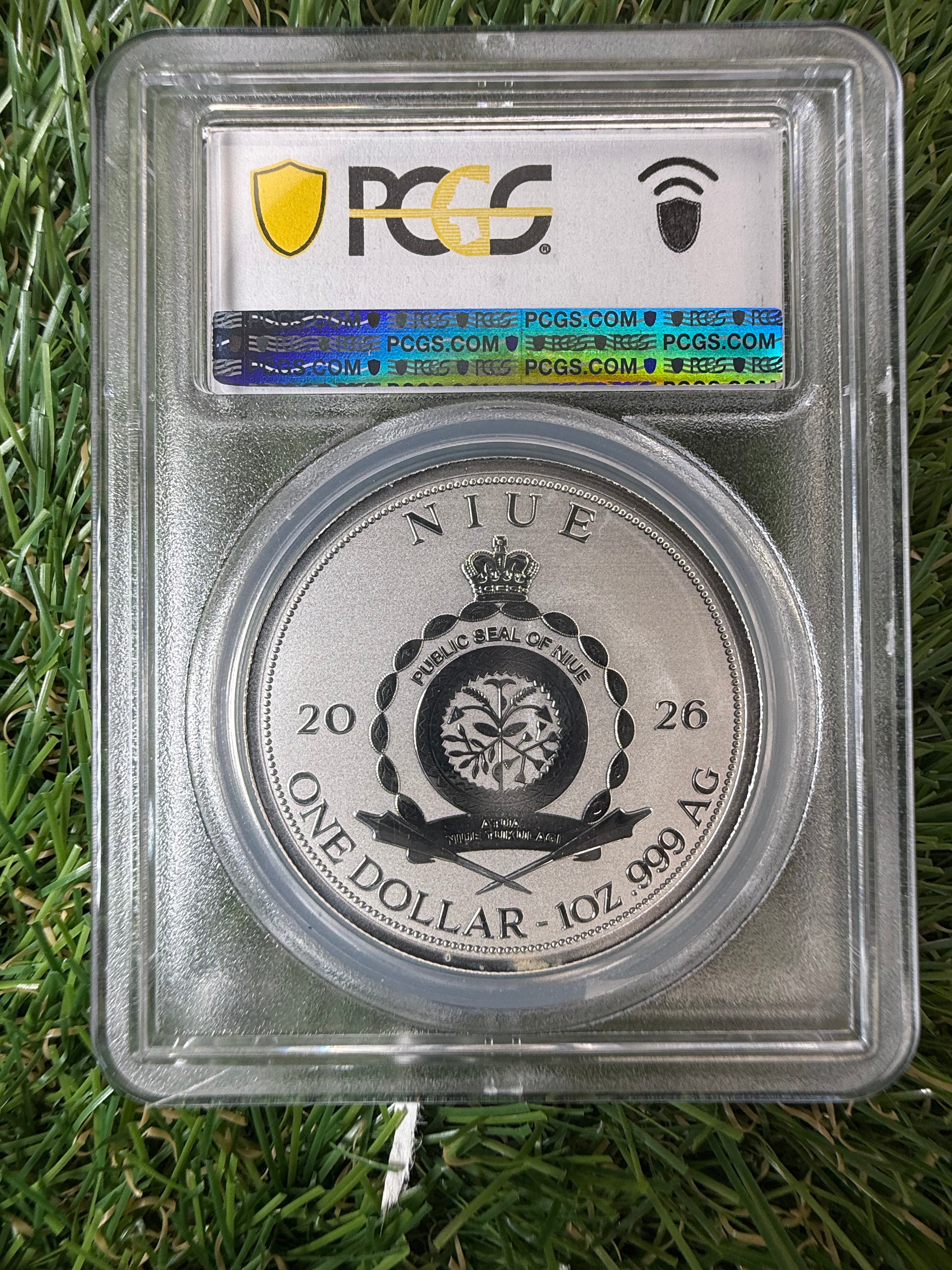 Niue Mermaid 2026 Teal Tail Colorised 1 OZ .999 Fine Silver PCGS PR70