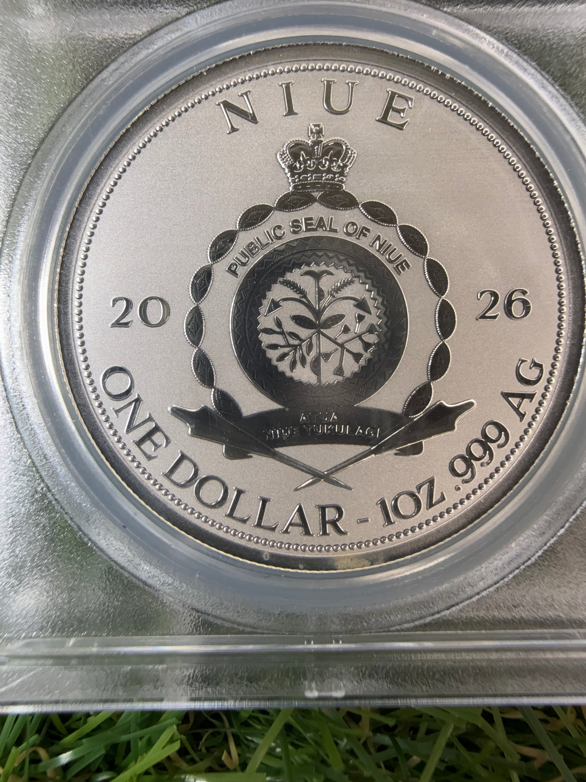 Niue Mermaid 2026 Teal Tail Colorised 1 OZ .999 Fine Silver PCGS PR70