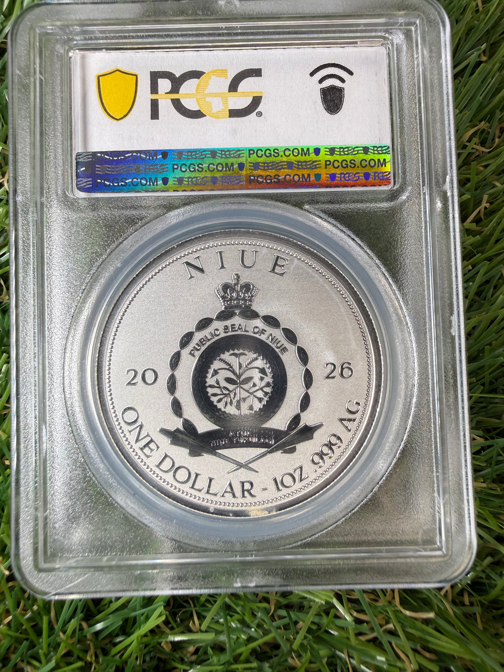 Niue Mermaid 2026 Teal Tail Colorised 1 OZ .999 Fine Silver PCGS PR70