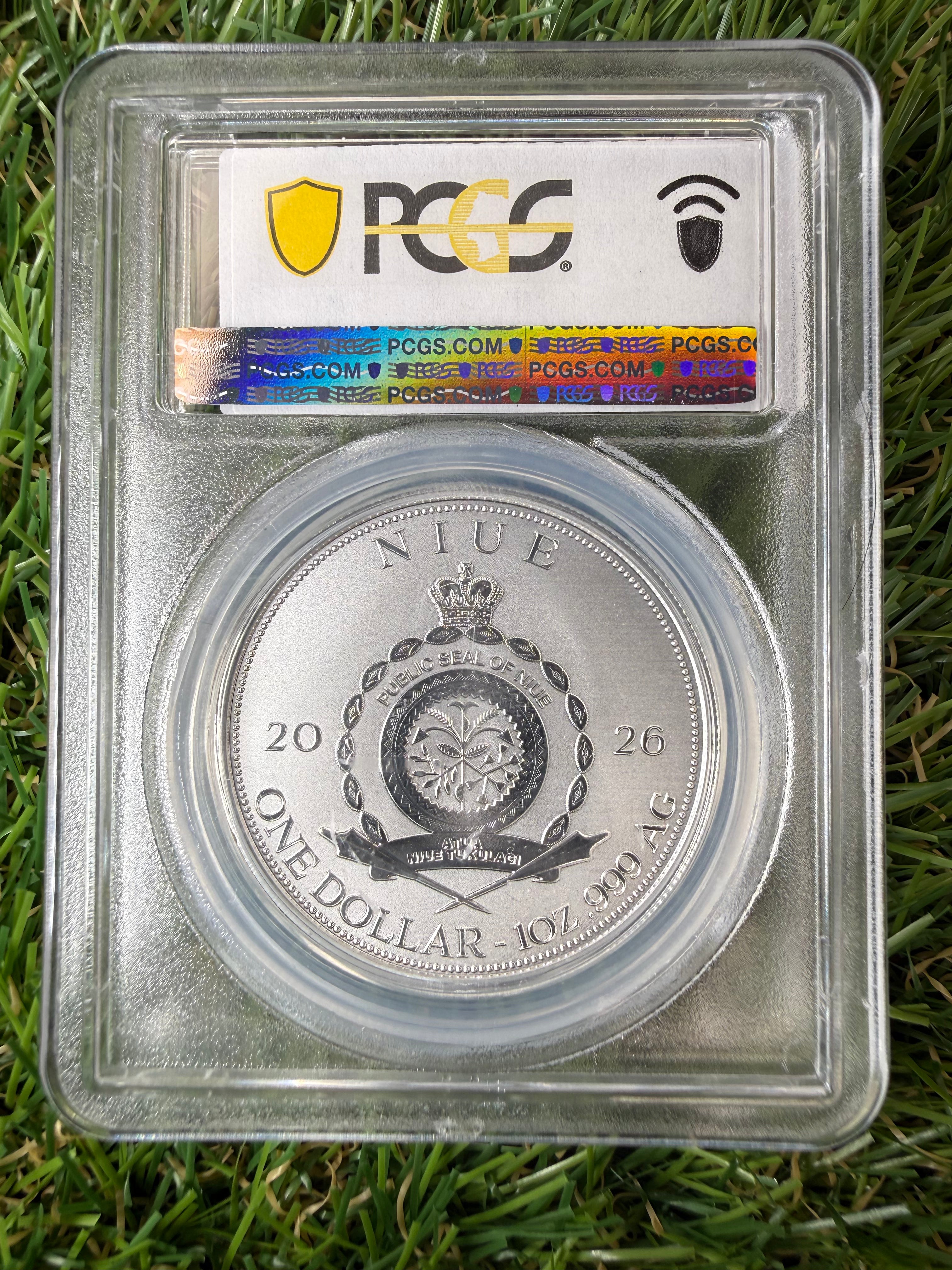 Niue Mermaid 2026 Black Sea 1 OZ .999 Fine Silver PCGS PR69