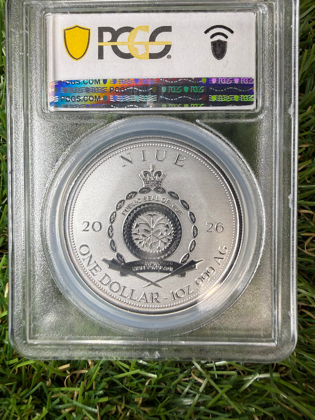 Niue Mermaid 2026 Galaxy Swirl 1 OZ .999 Fine Silver PCGS PR69