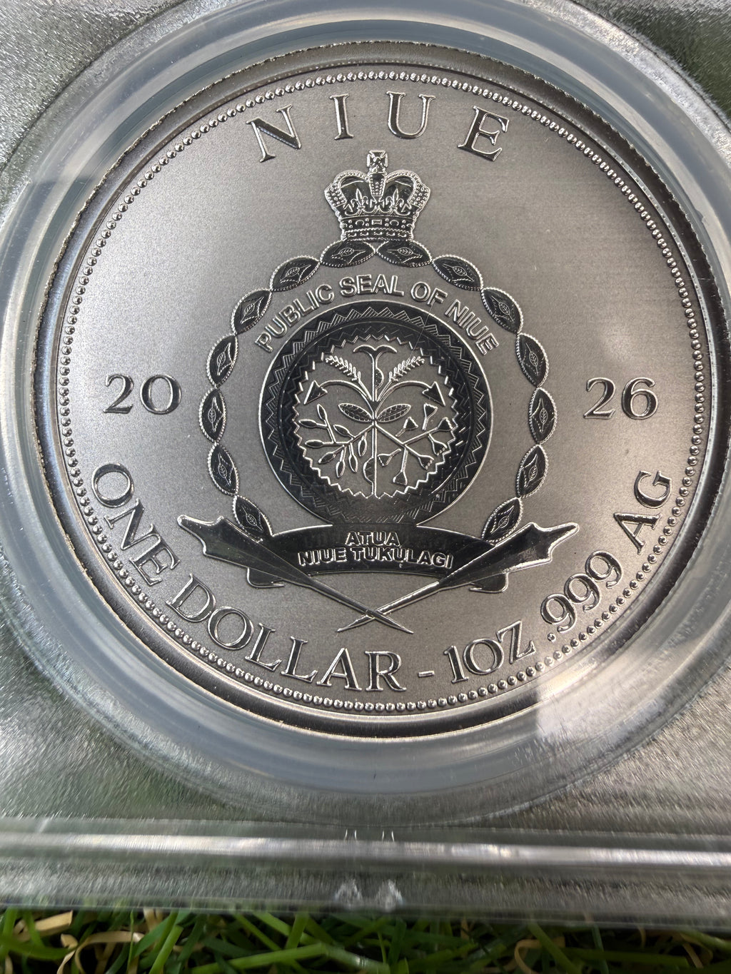 Niue Mermaid 2026 Galaxy Swirl 1 OZ .999 Fine Silver PCGS PR69