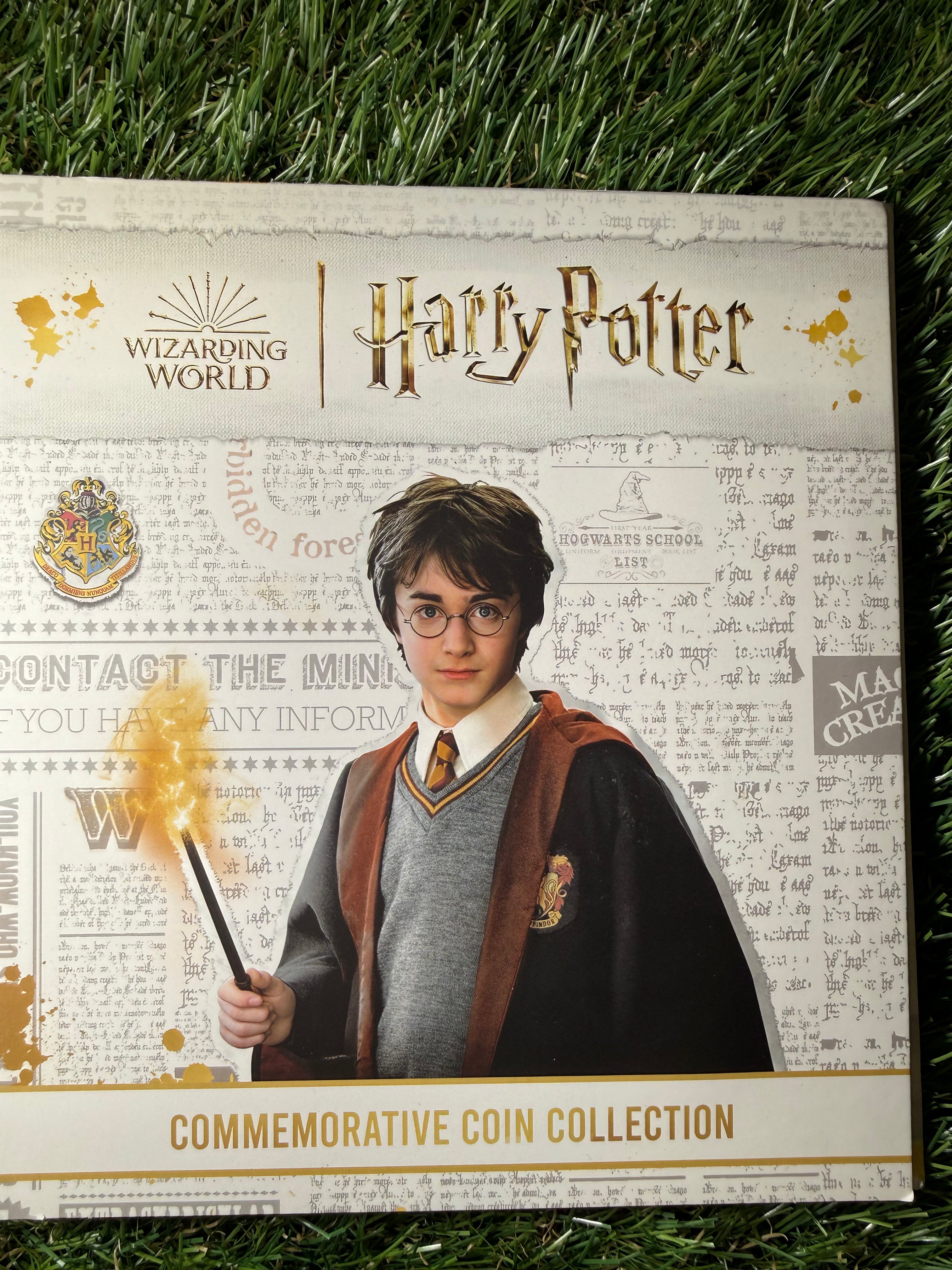 Harry Potter Complete Commemorative BU Coin Collection 2024 in Carded Display Case