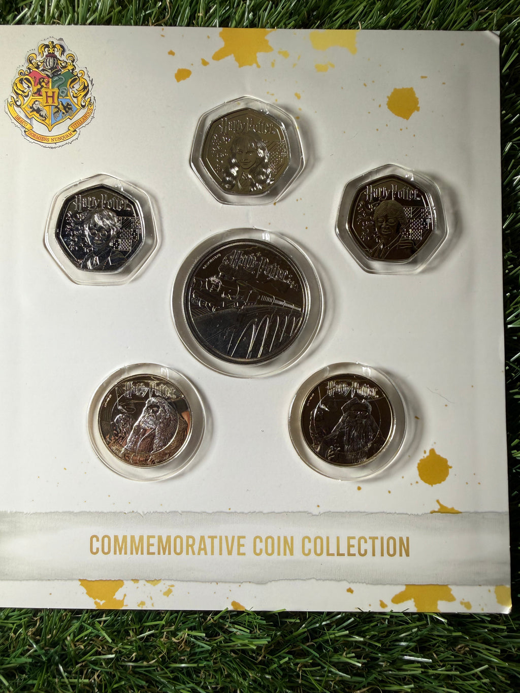 Harry Potter Complete Commemorative BU Coin Collection 2024 in Carded Display Case