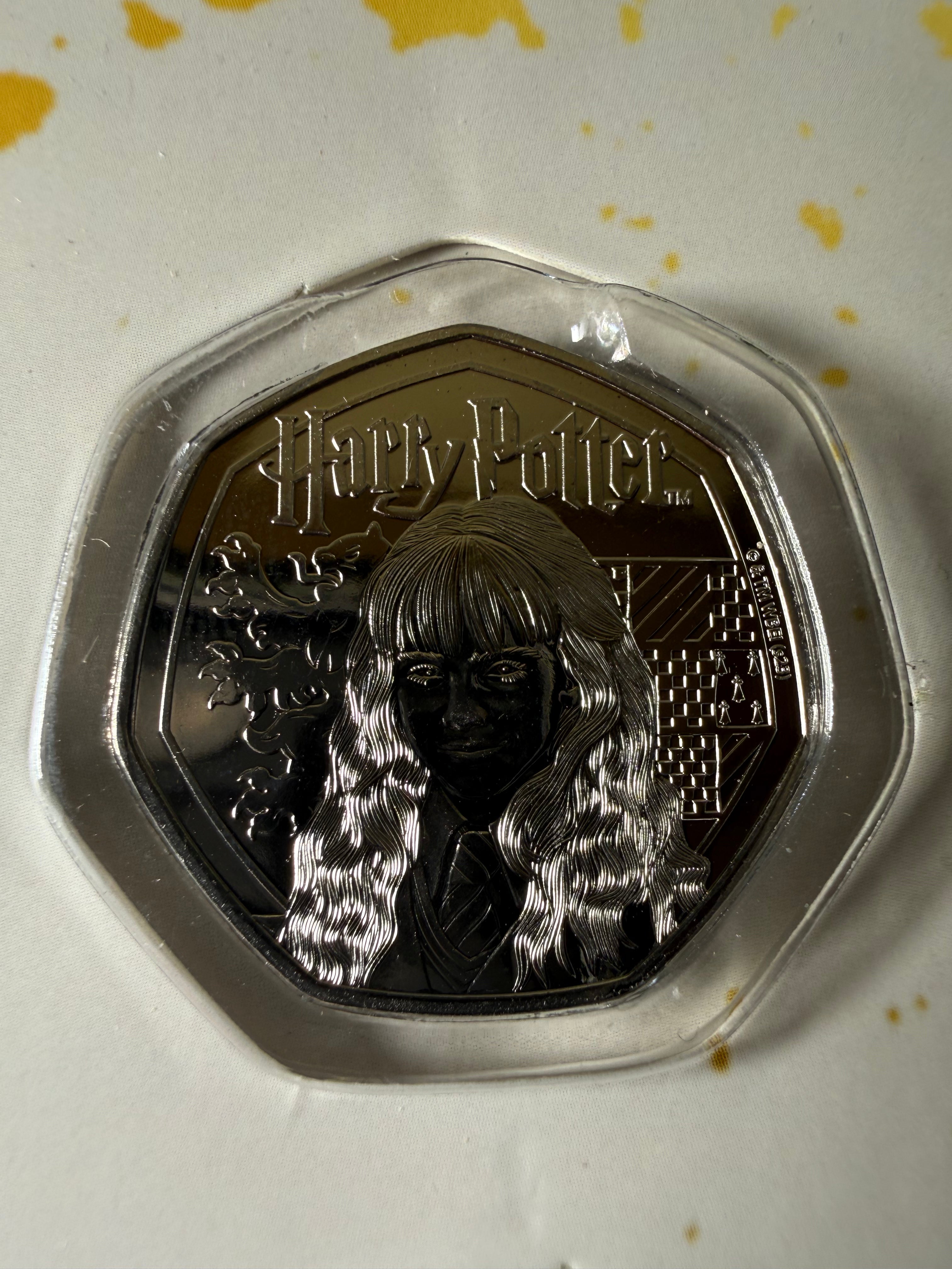 Harry Potter Complete Commemorative BU Coin Collection 2024 in Carded Display Case